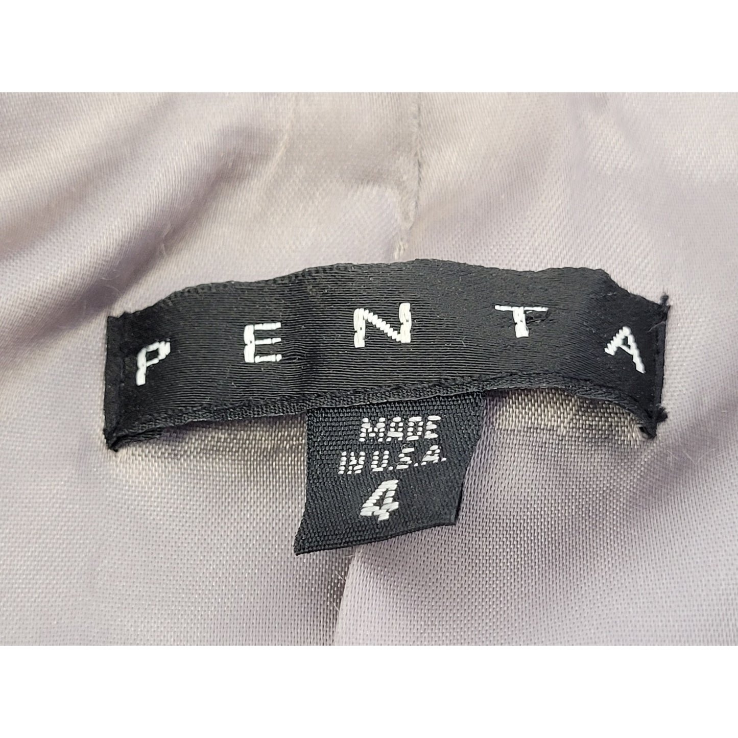 Vintage Leather Pencil Skirt Suit Sz S