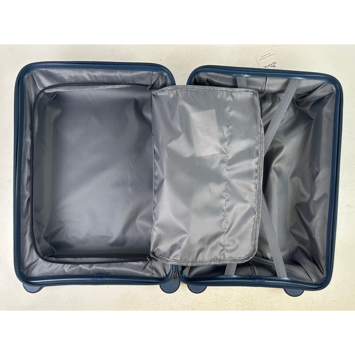 AGVOTK 20" Steel Blue Hardside Carry-On Spinner Suitcase
