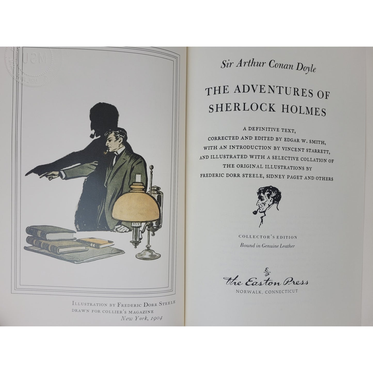 The Adventures of Sherlock Holmes - Easton Press - 3 Volume Set - Like New