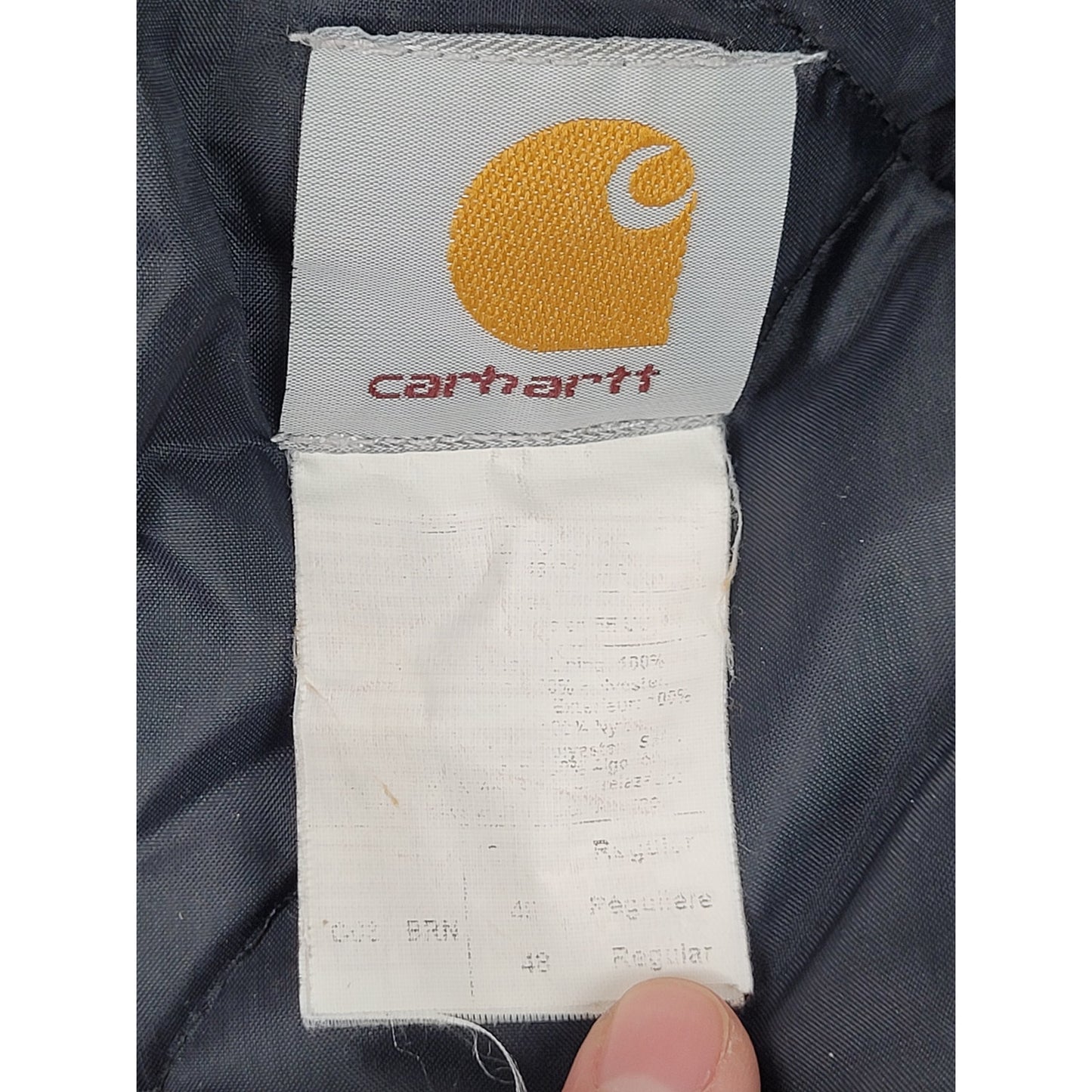 Carhartt C02 BRN Firm Duck Canvas Chore Coat Quilt Lined Men's Sz 48 (XL)