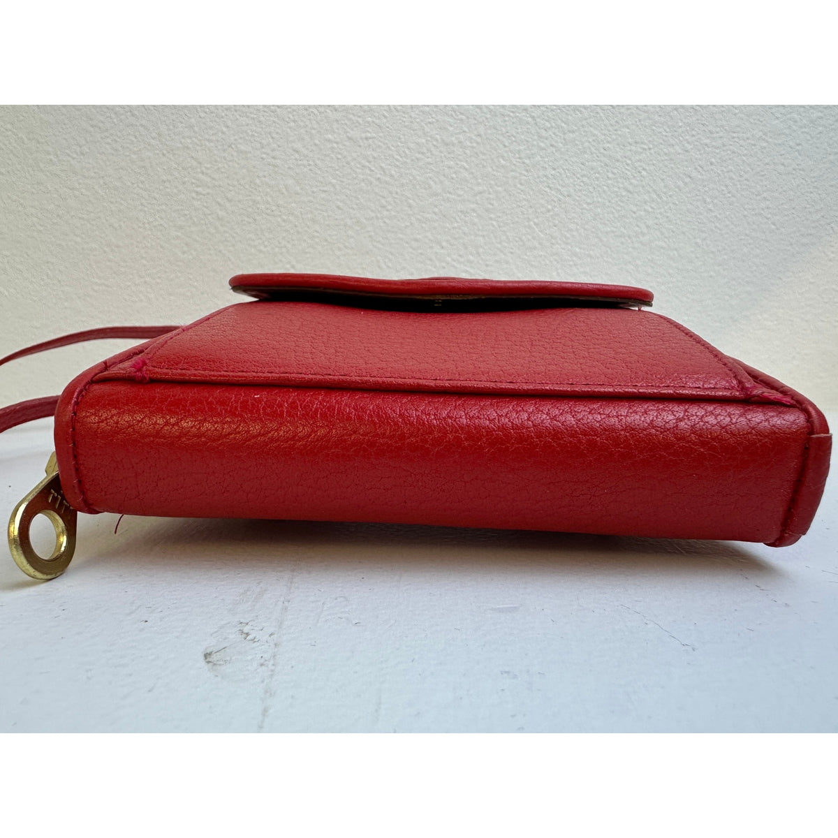 Vintage Dooney & Bourke All-Weather Red Leather Convertible Belt Bag Crossbody