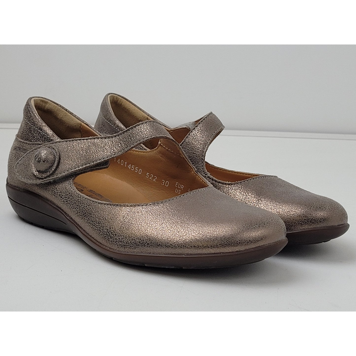 Mephisto Women’s Odalys Air-Jet Silver Mary Jane Shoes Size 6.5
