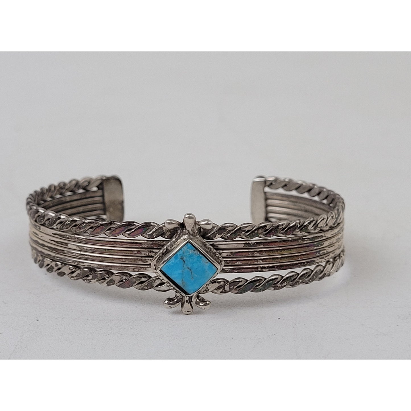 VTG Navajo Turquoise & Sterling Silver Bracelet - Louise Joe