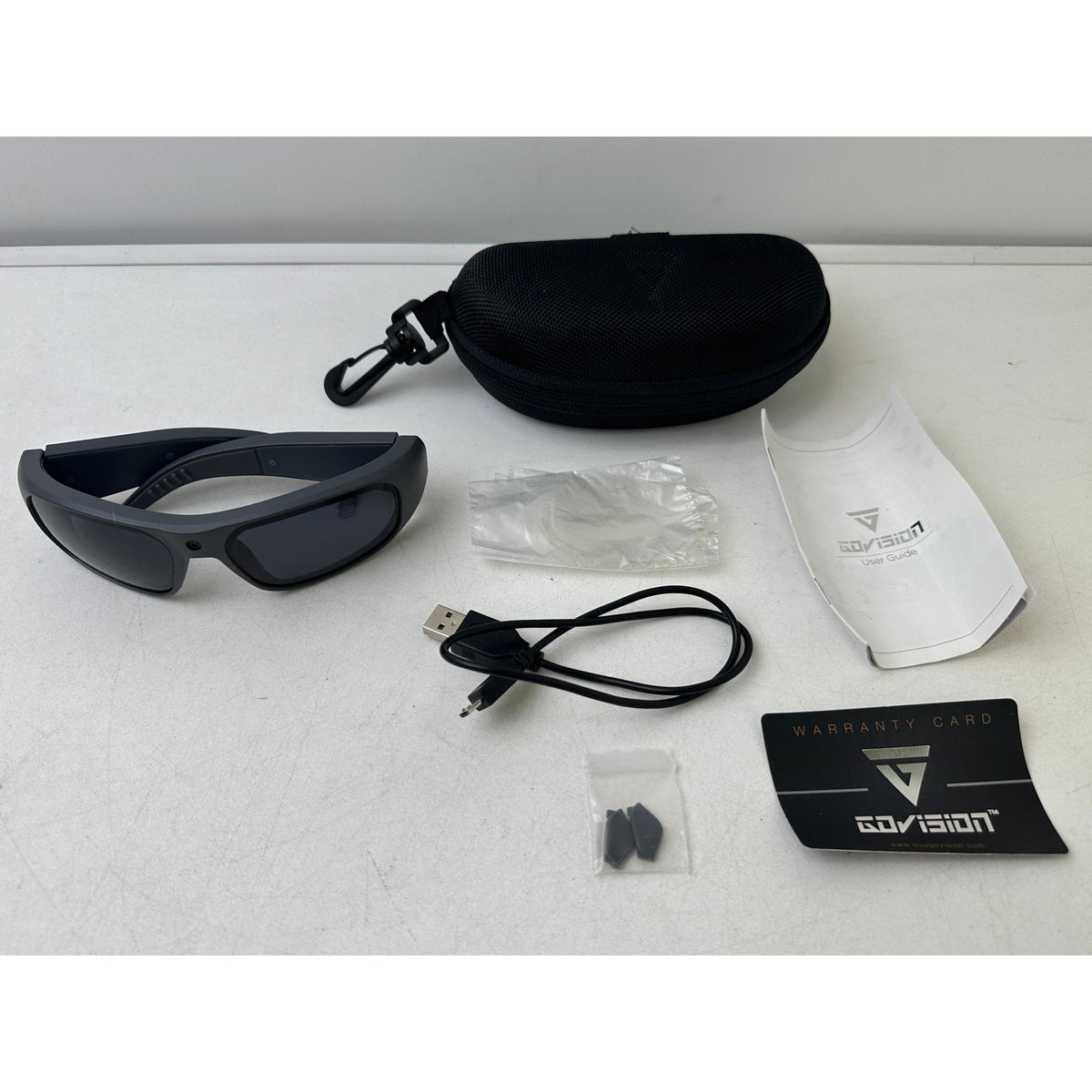 GoVision Pro 1080p HD Video Recording Sunglasses Bundle | Untested