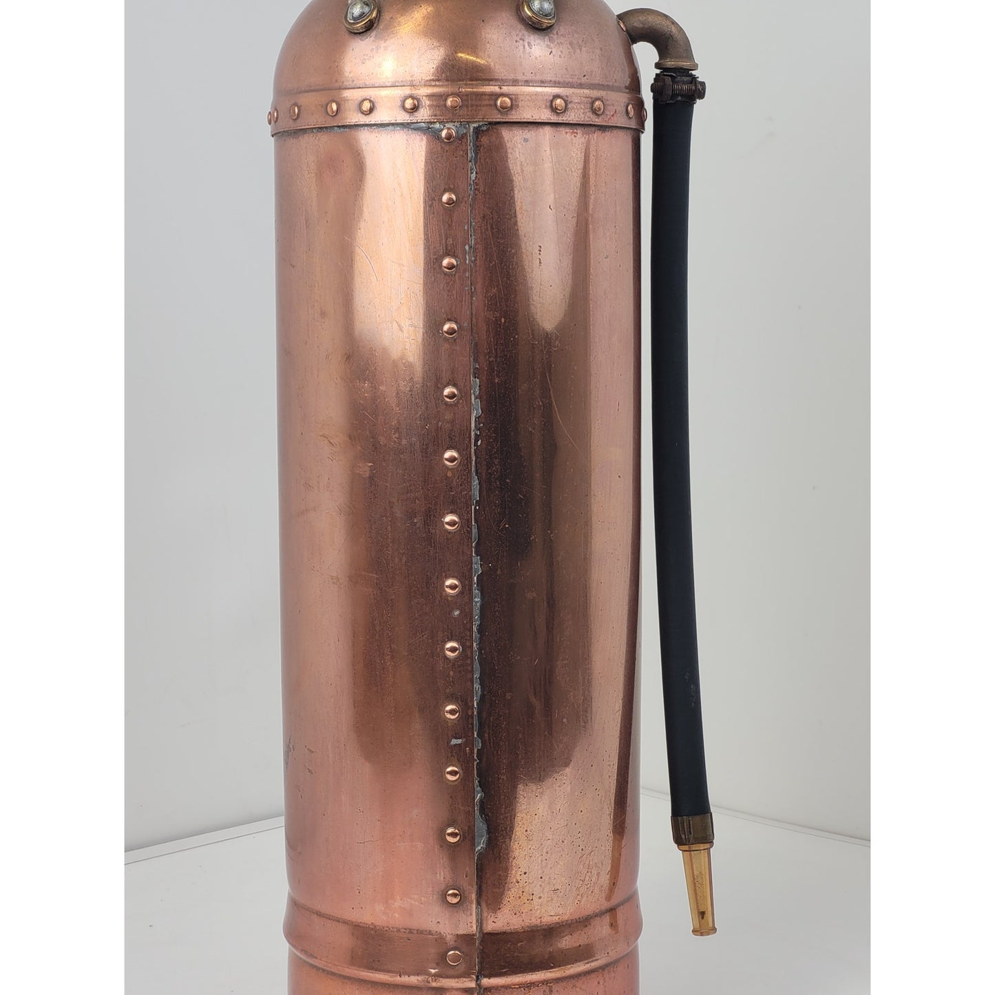 Antique Empire Copper Brass Fire Extinguisher