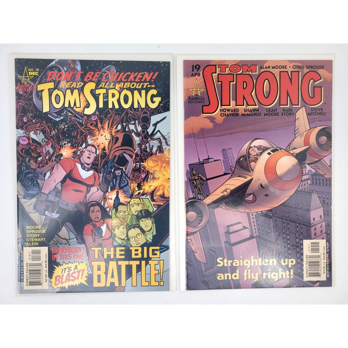 VTG Tom Strong Comic Books #1-36 Complete Set - Autographed by Sprouse & Adams