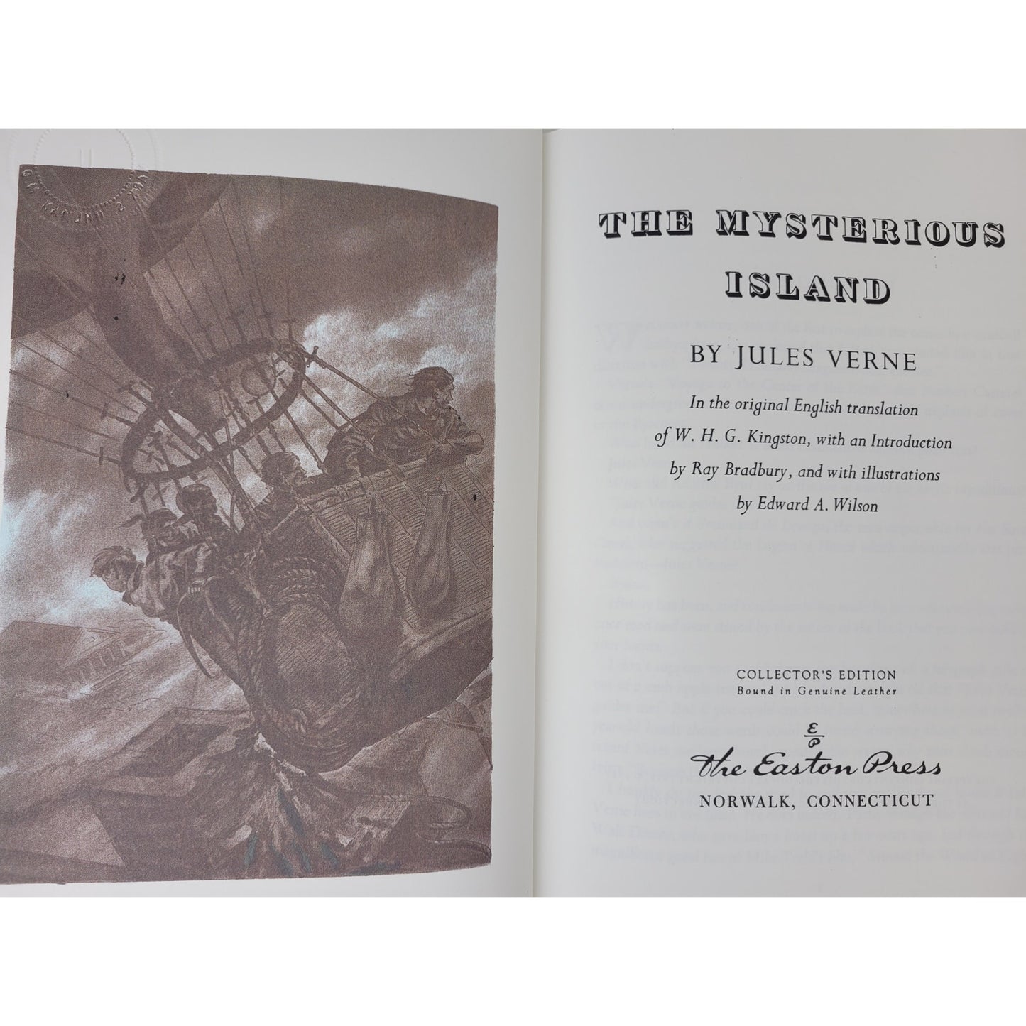 Jules Verne Book Set - Easton Press Leatherbound - Journey/Around/Island