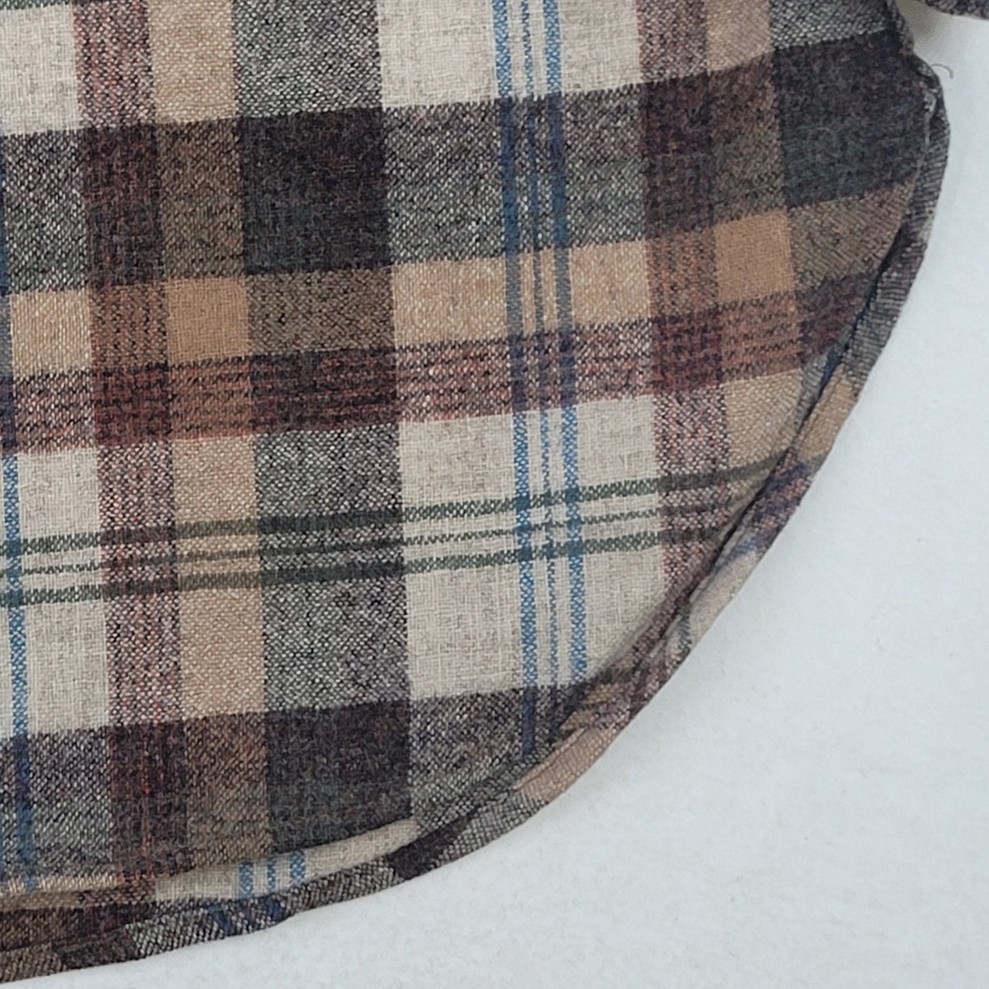 VTG 1970s Pendleton Virgin Wool Flannel Shirt Men's Sz L Made in USA