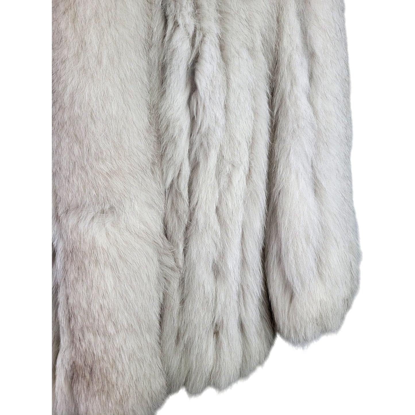 Vintage 1980s-90s Saga Fox Fur Coat w Pockets Sz S/M