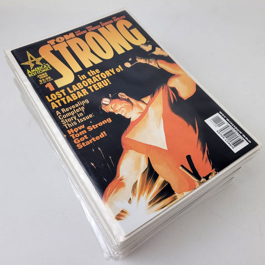 VTG Tom Strong Comic Books #1-36 Complete Set - Autographed by Sprouse & Adams