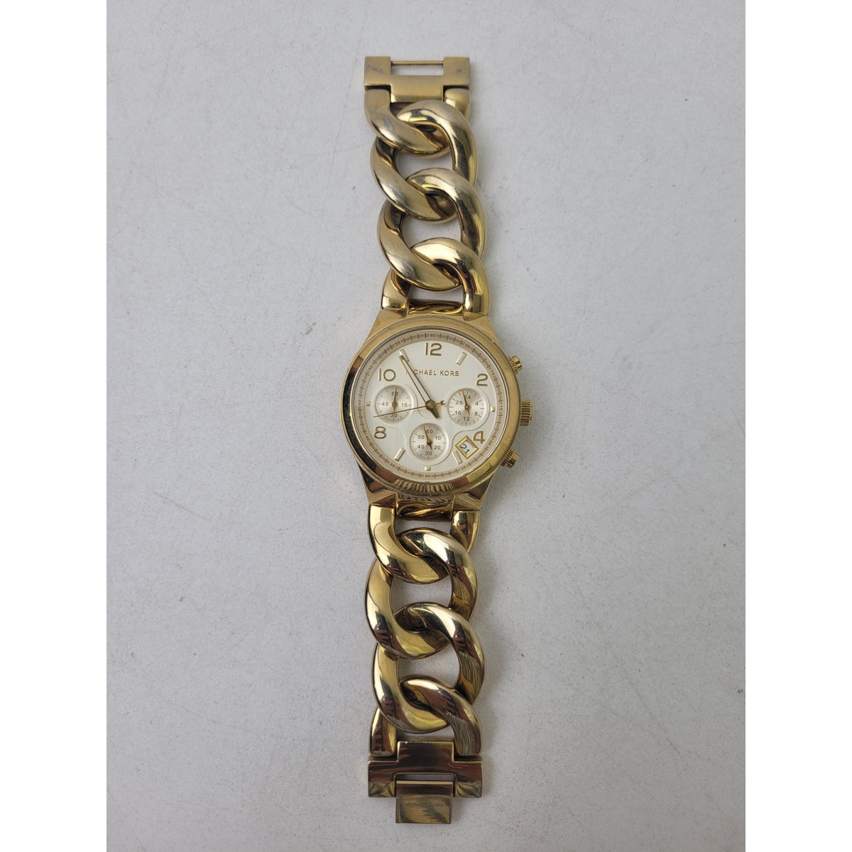 Michael Kors MK3131 Gold-tone Stainless Steel Chucky Chain Link Women's Watch