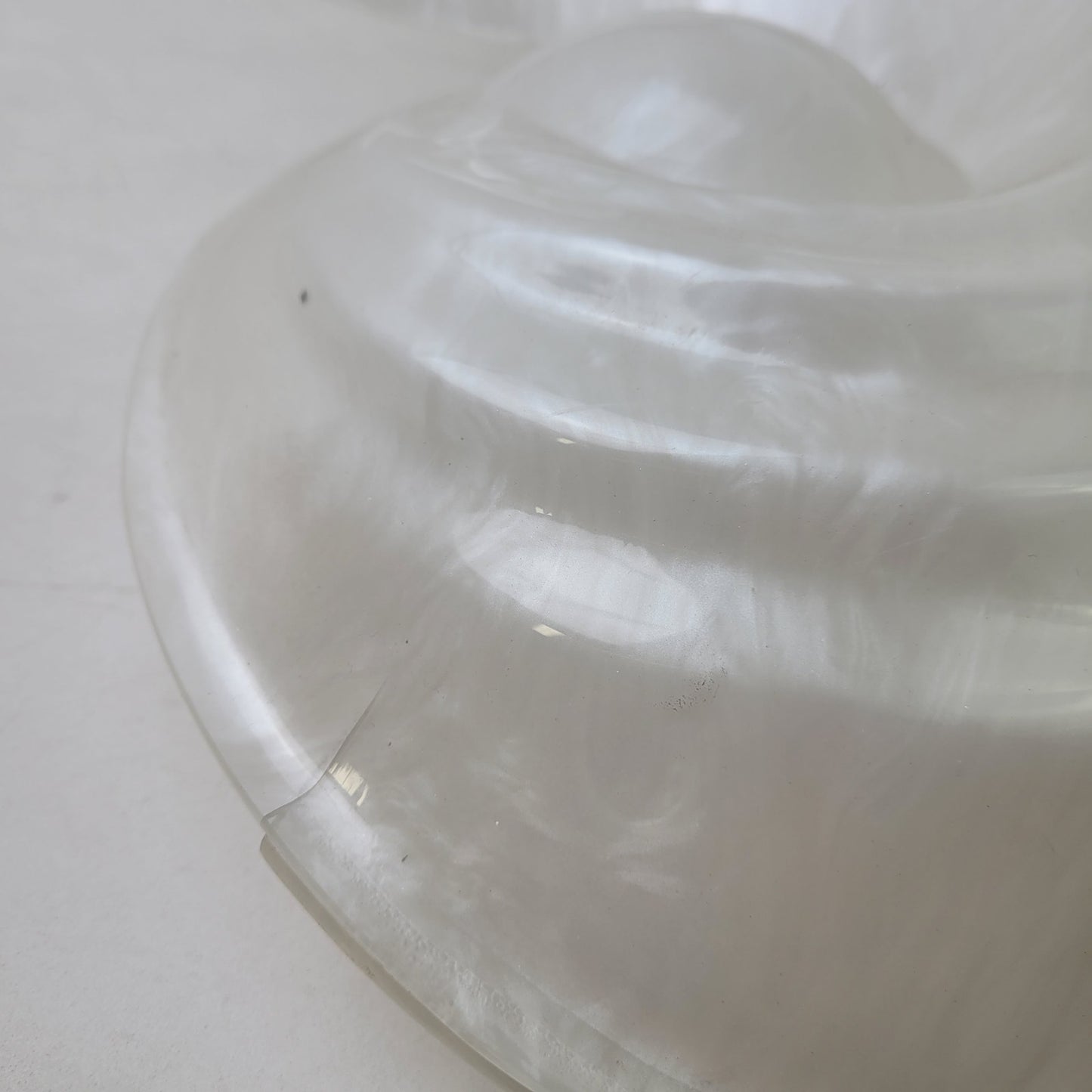 Designer Vintage 1970s/1980s Large Lucite Seashell Rougier Wall Light