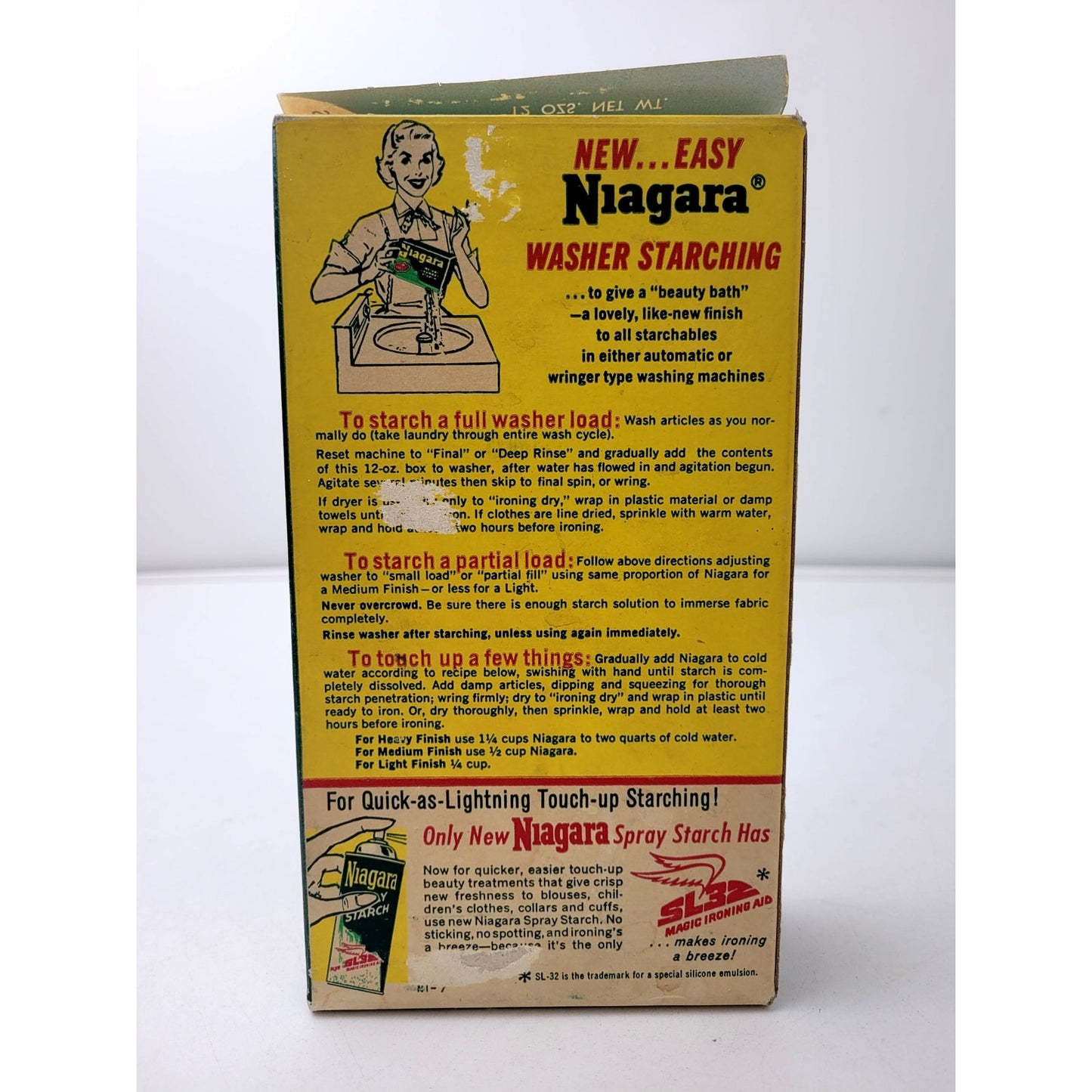 Vintage 1950s-60s Laundry Household Cleaning Supplies - Full Containers