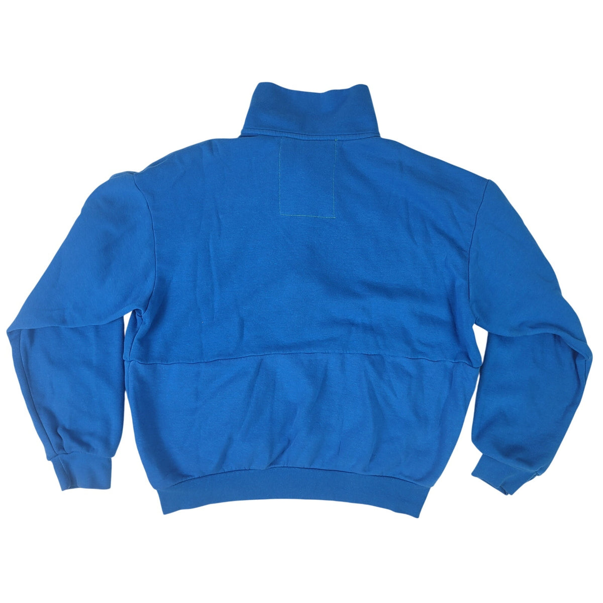 Aviator Nation Mountain Embroidery Half Zip Sweatshirt Ocean Blue Sz M