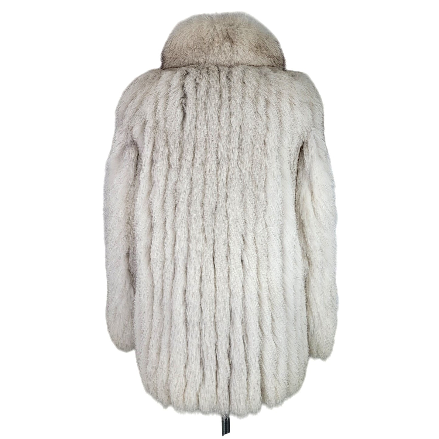 Vintage 1980s-90s Saga Fox Fur Coat w Pockets Sz S/M