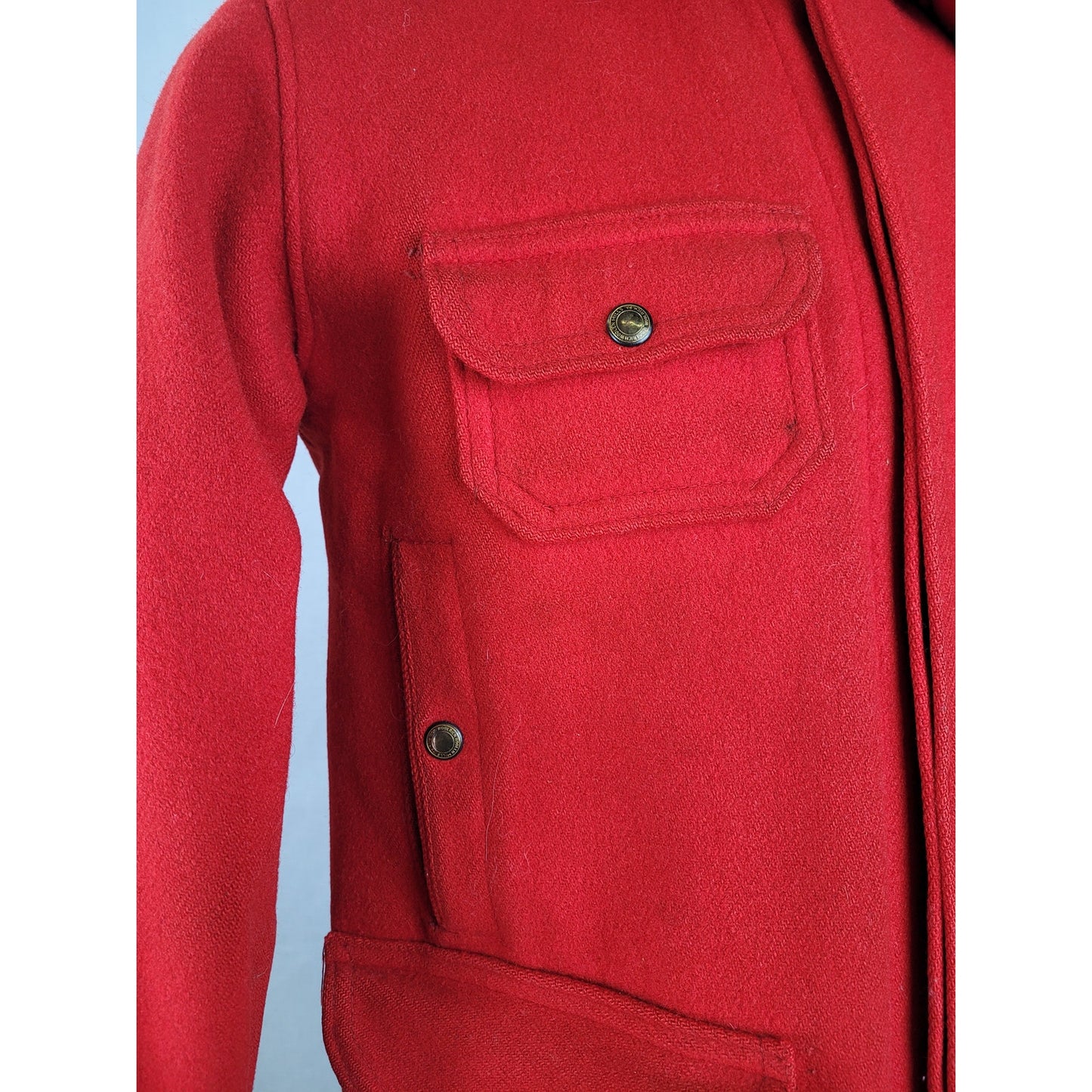 1940-50s Woolrich Red Wool Hunting Jacket Men's Sz 38 (M)