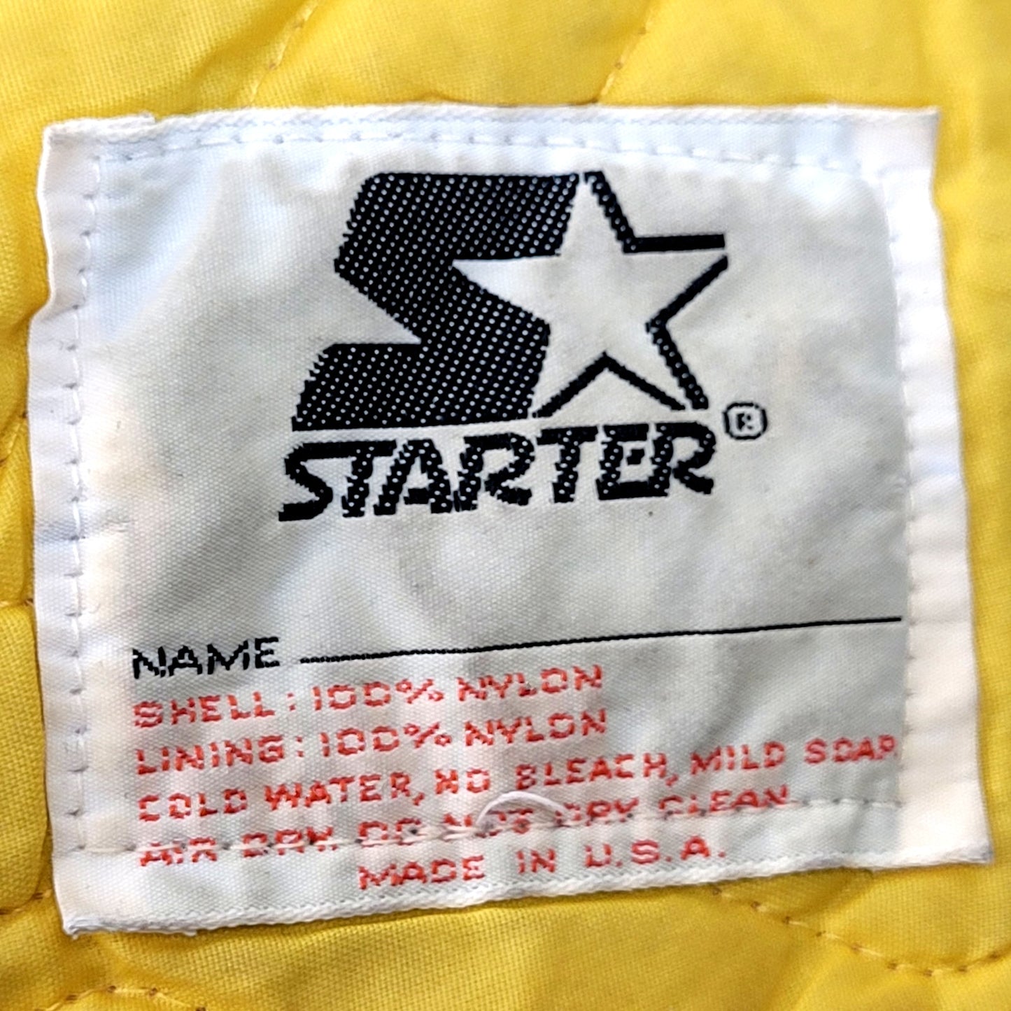 VTG 90s Pittsburgh Steelers Jacket Starter Black Satin Bomber USA Men's Sz M