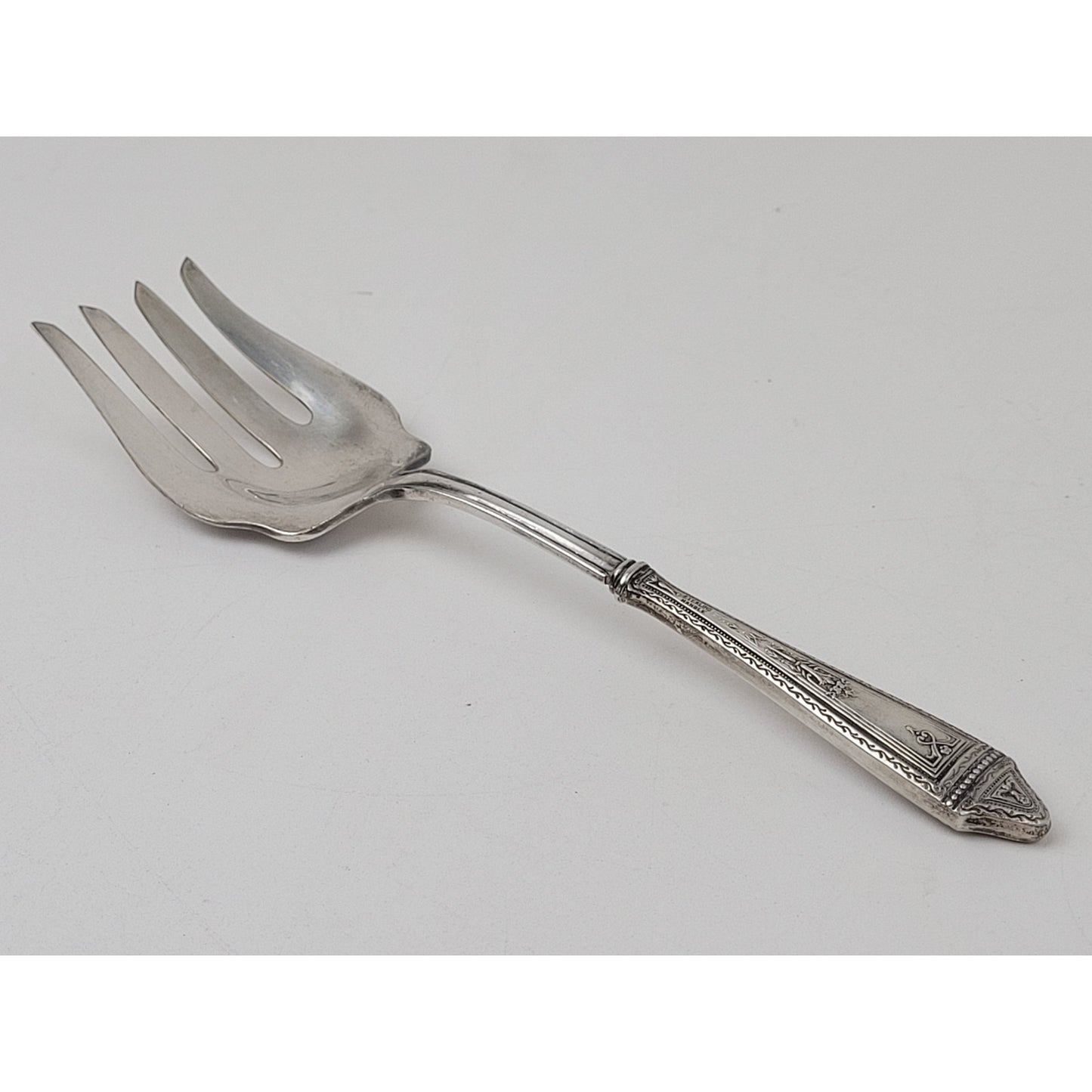 Antique Sterling Silver Fish Serving Fork