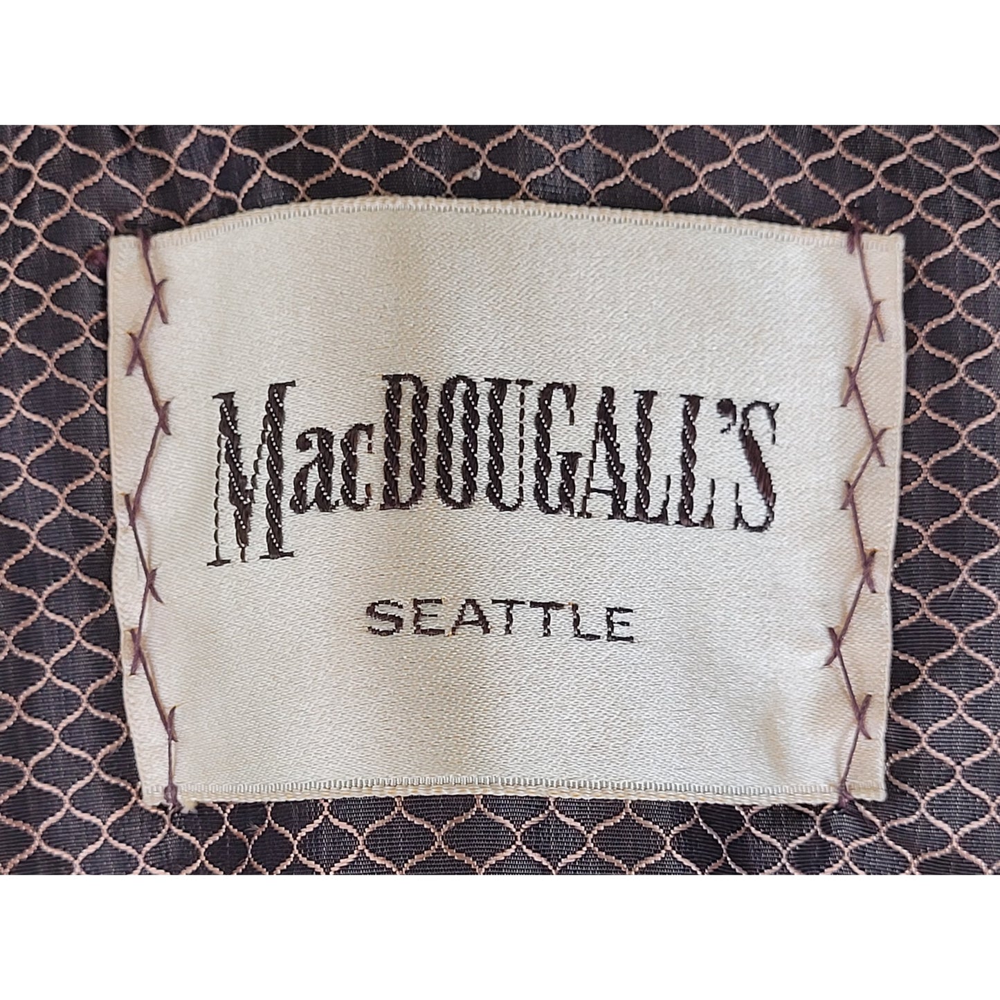 Vintage MacDougall's Seattle Adjustable Mahogany Mink Fur Stole Capelet