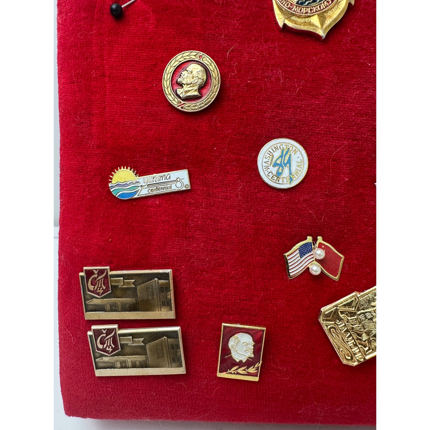 Vintage Collection of 22 Soviet USSR & International Lapel Pins