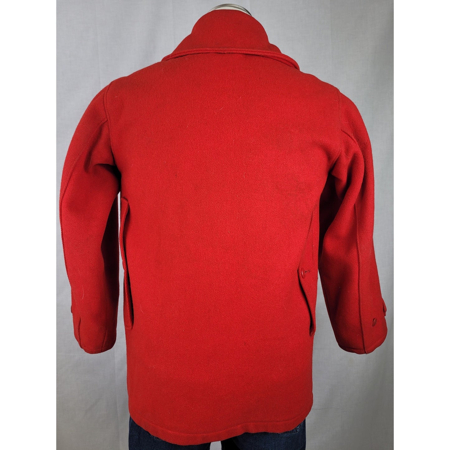 1940-50s Woolrich Red Wool Hunting Jacket Men's Sz 38 (M)