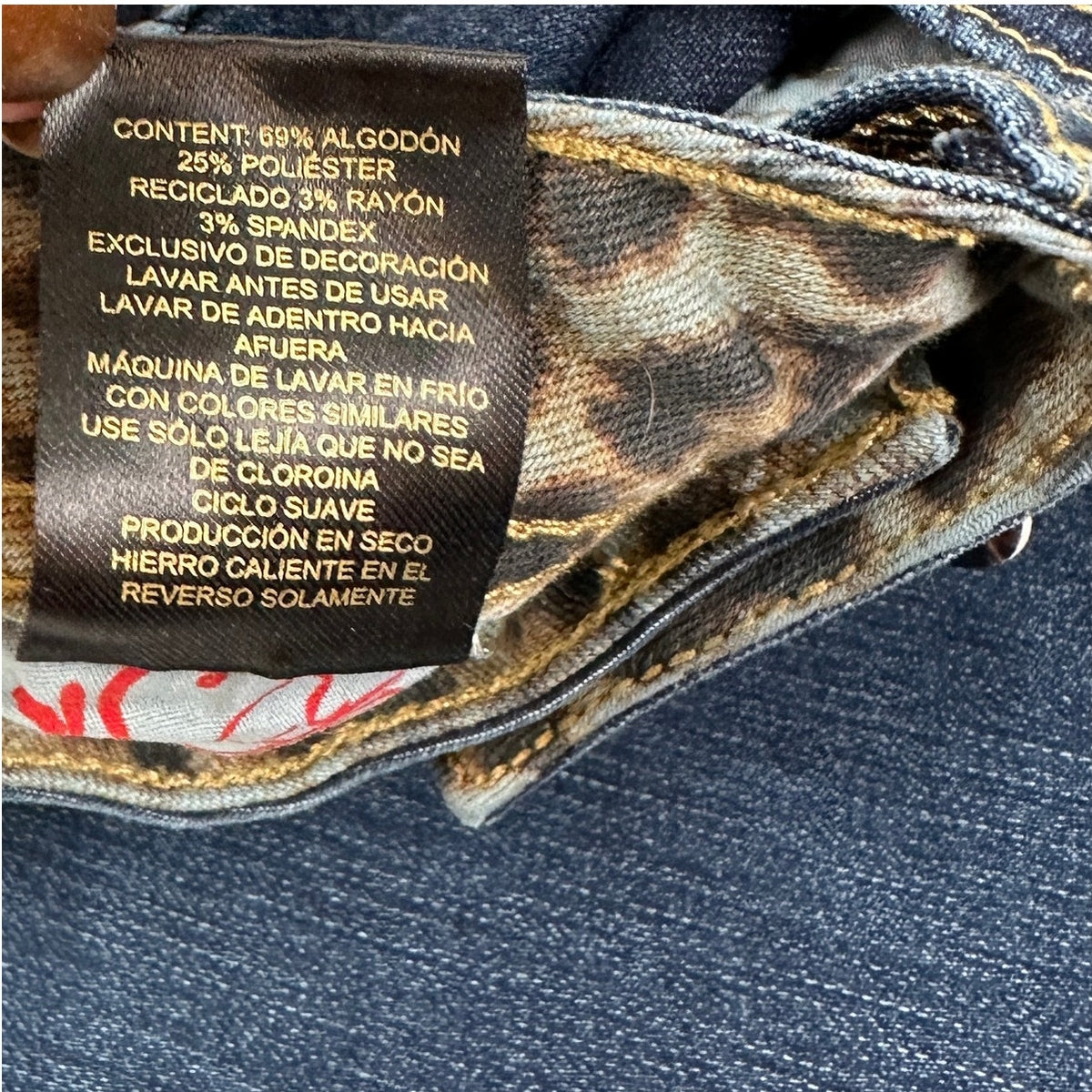 Apple Bottoms x Latto Cheetah Print Back Pocket Bootcut Jeans Women's Sz 14