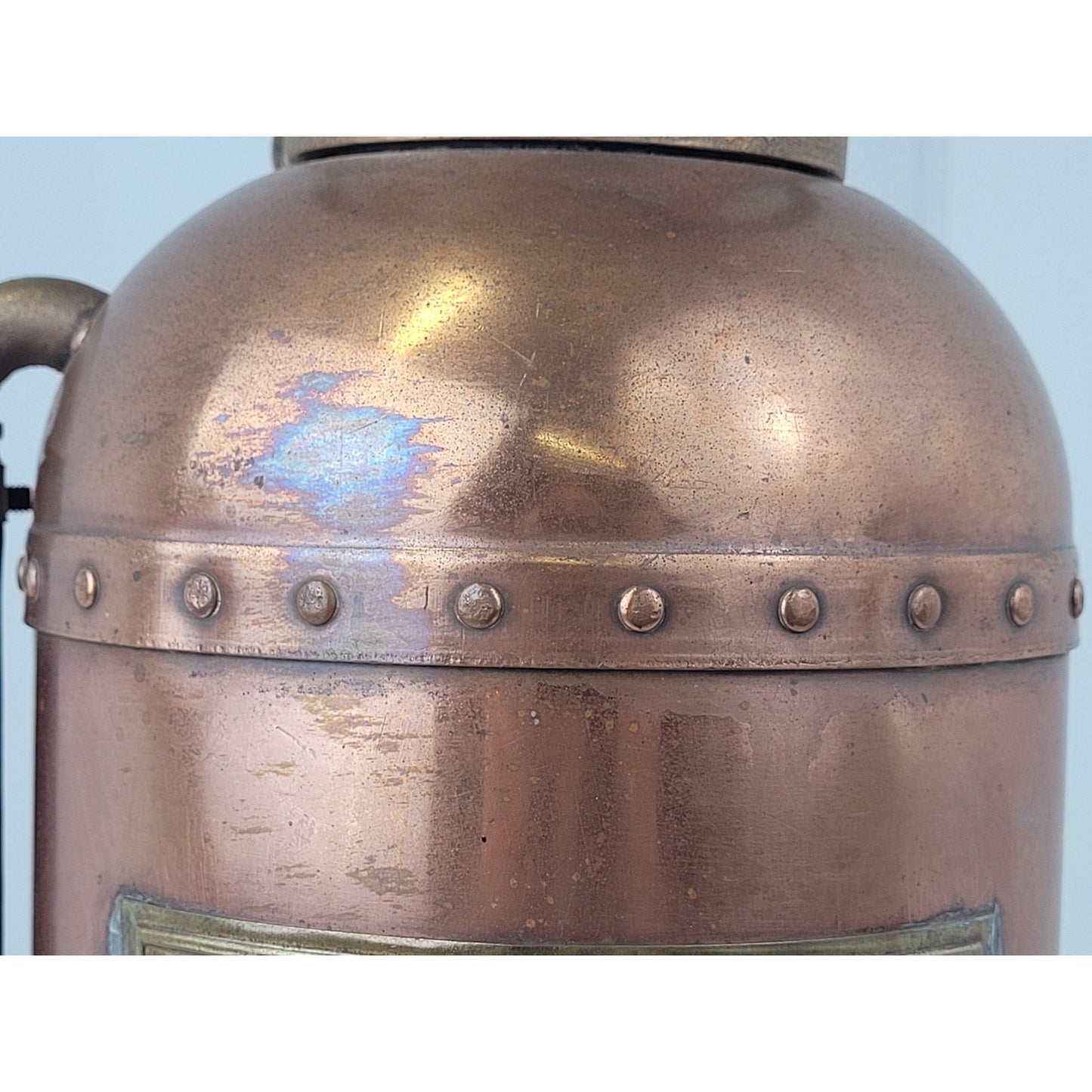 Antique Empire Copper Brass Fire Extinguisher