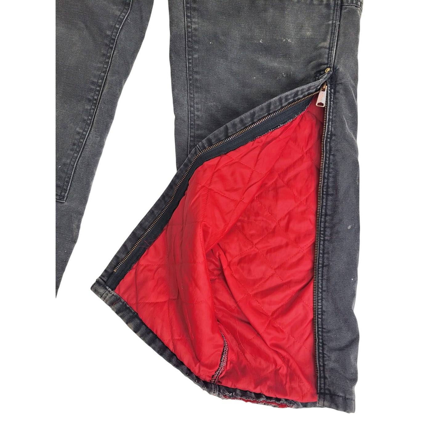 Carhartt Distressed Double Knee Bib Overalls Approx. Men's Sz 38" x 32"