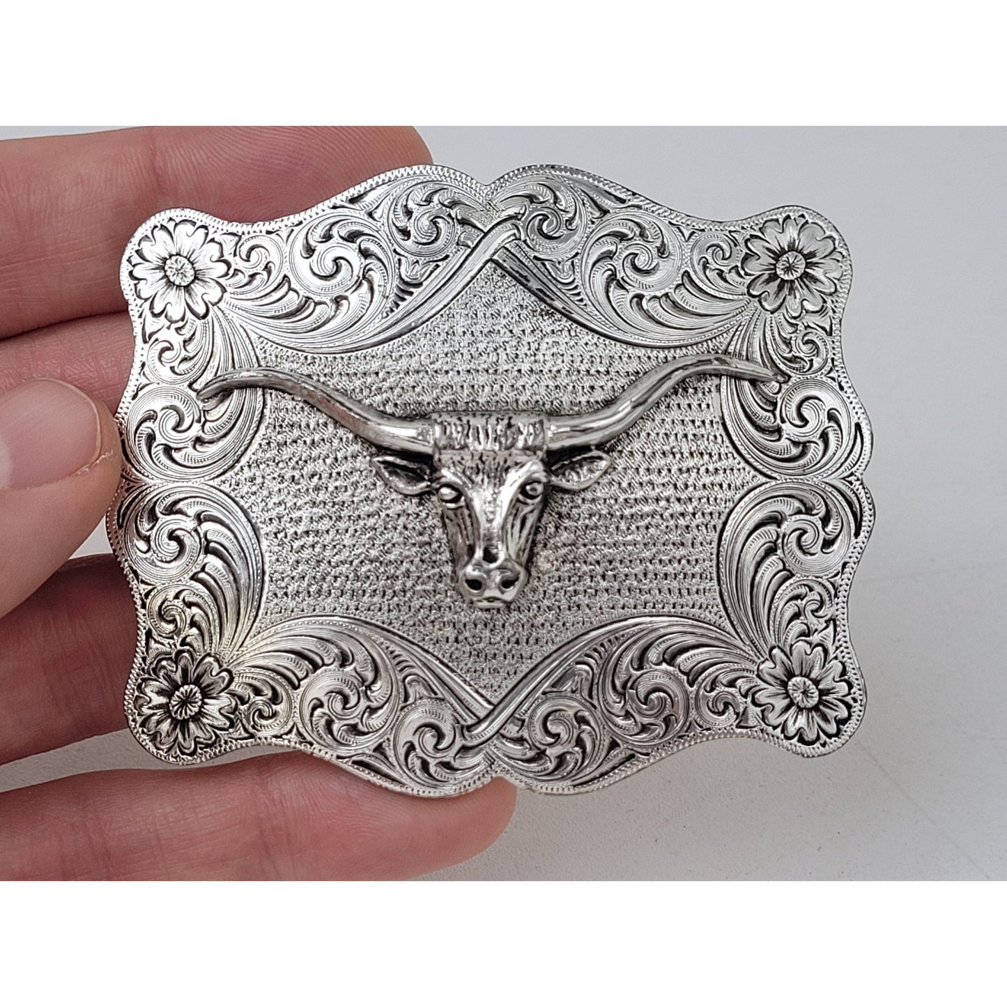 Montana Silversmiths Women's Western Belt Buckle Set of 2 - Silver Plated