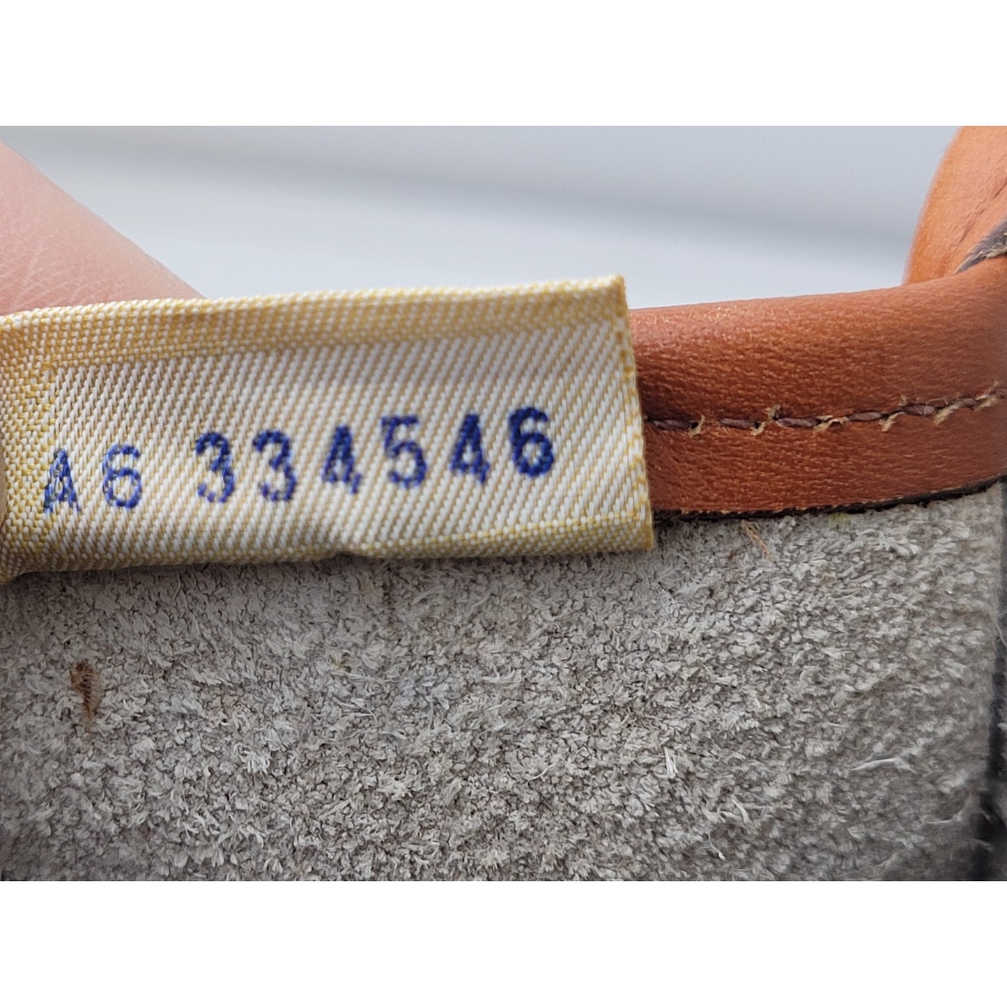 VTG Dooney & Bourke Large Equestrian Flap Bag Briefcase in Bone & British Tan