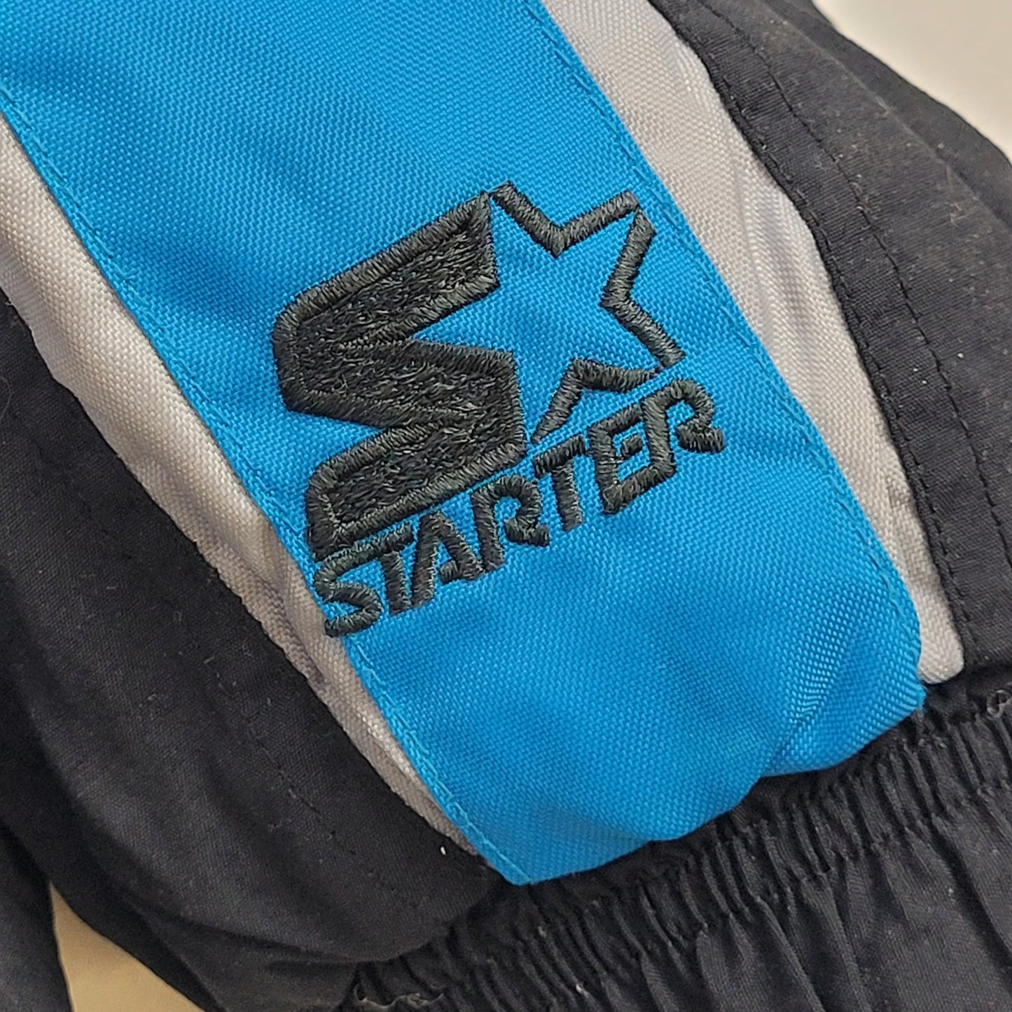 VTG 90s Oversized Carolina Panthers Starter Jacket Pro Line Hooded Men's Sz M