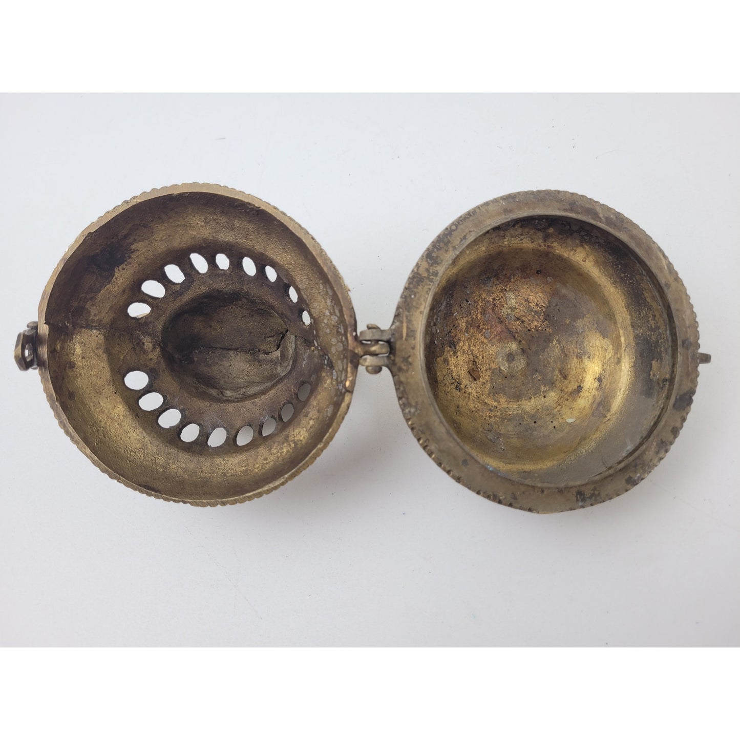 Vintage Heavy Cast Brass Incense Burner