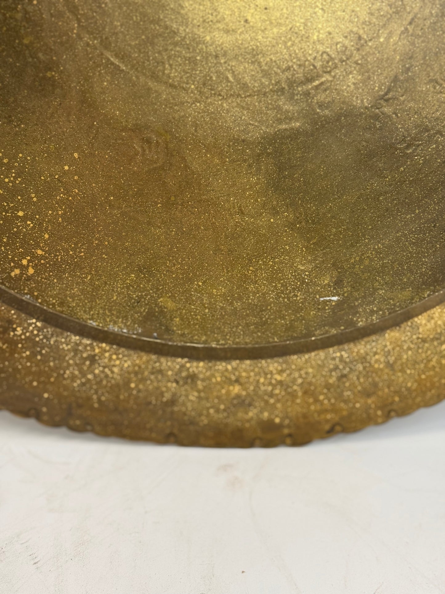 Vintage Collectable Mid Century Chinese Brass Plate (22")