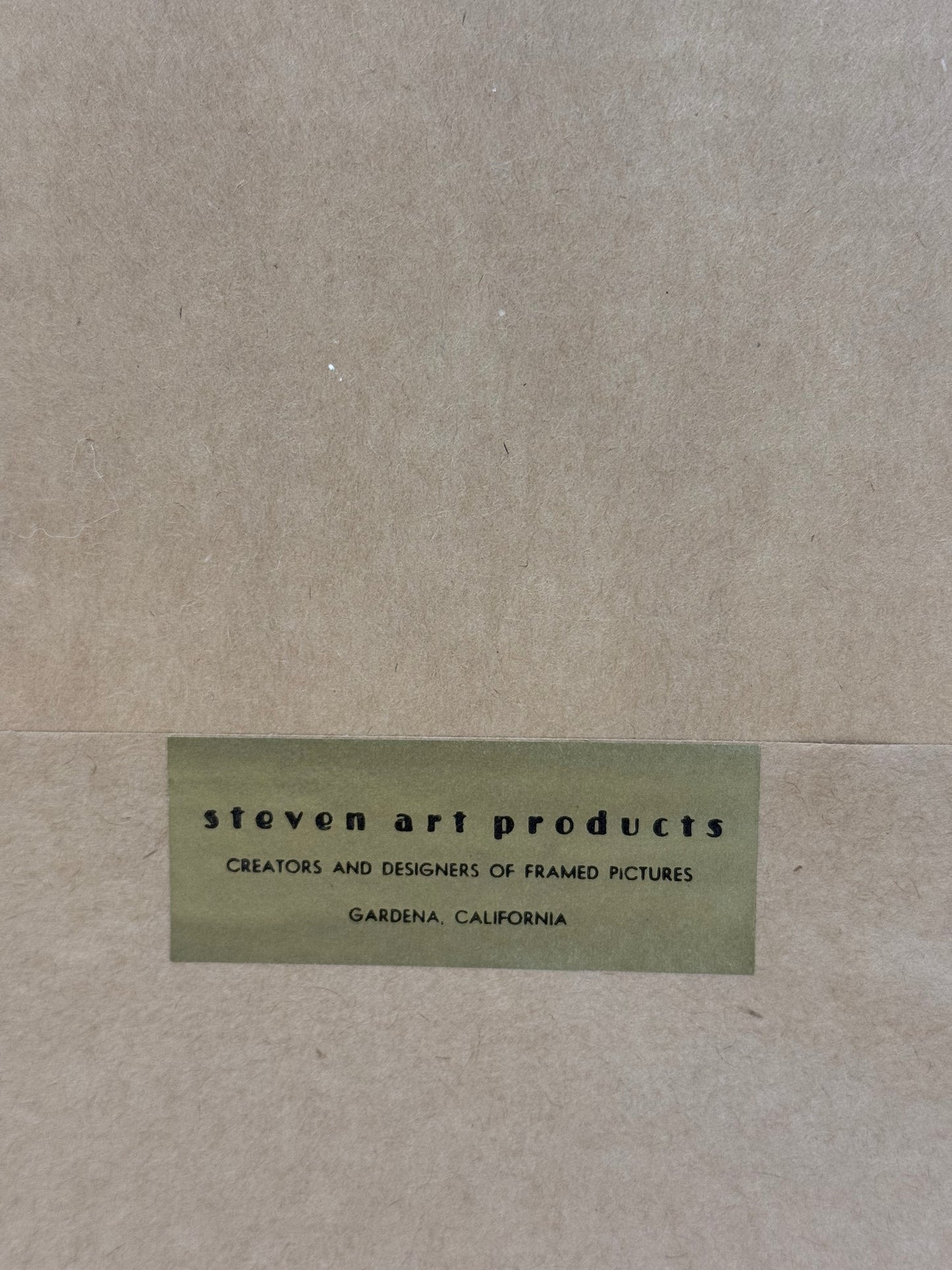 Signed Alec Cowan "The Brothers" Print Picture (With Frame: 21"W X 25" H)