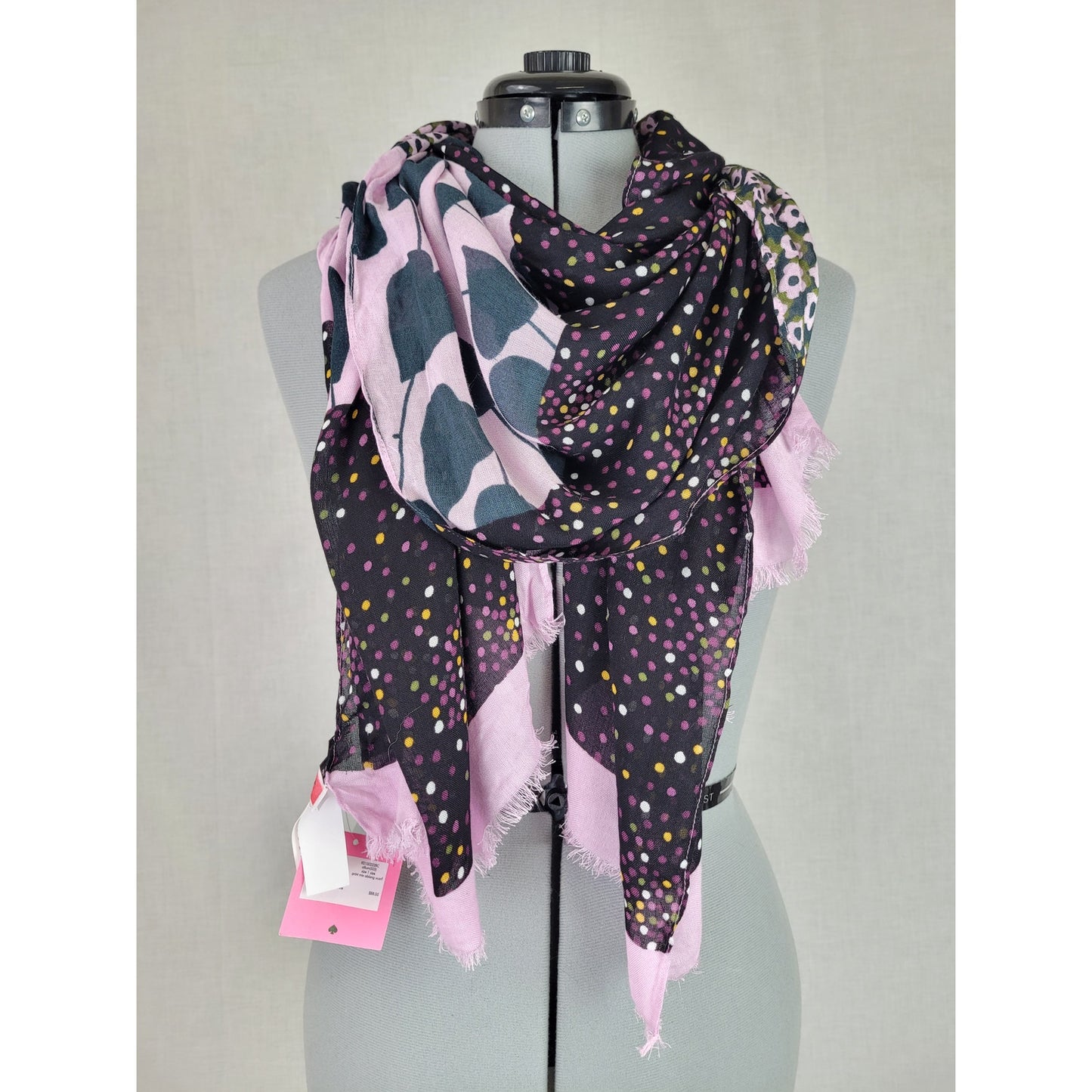 Kate Spade New York Print Mix Oblong Scarf Retail $88 NWT