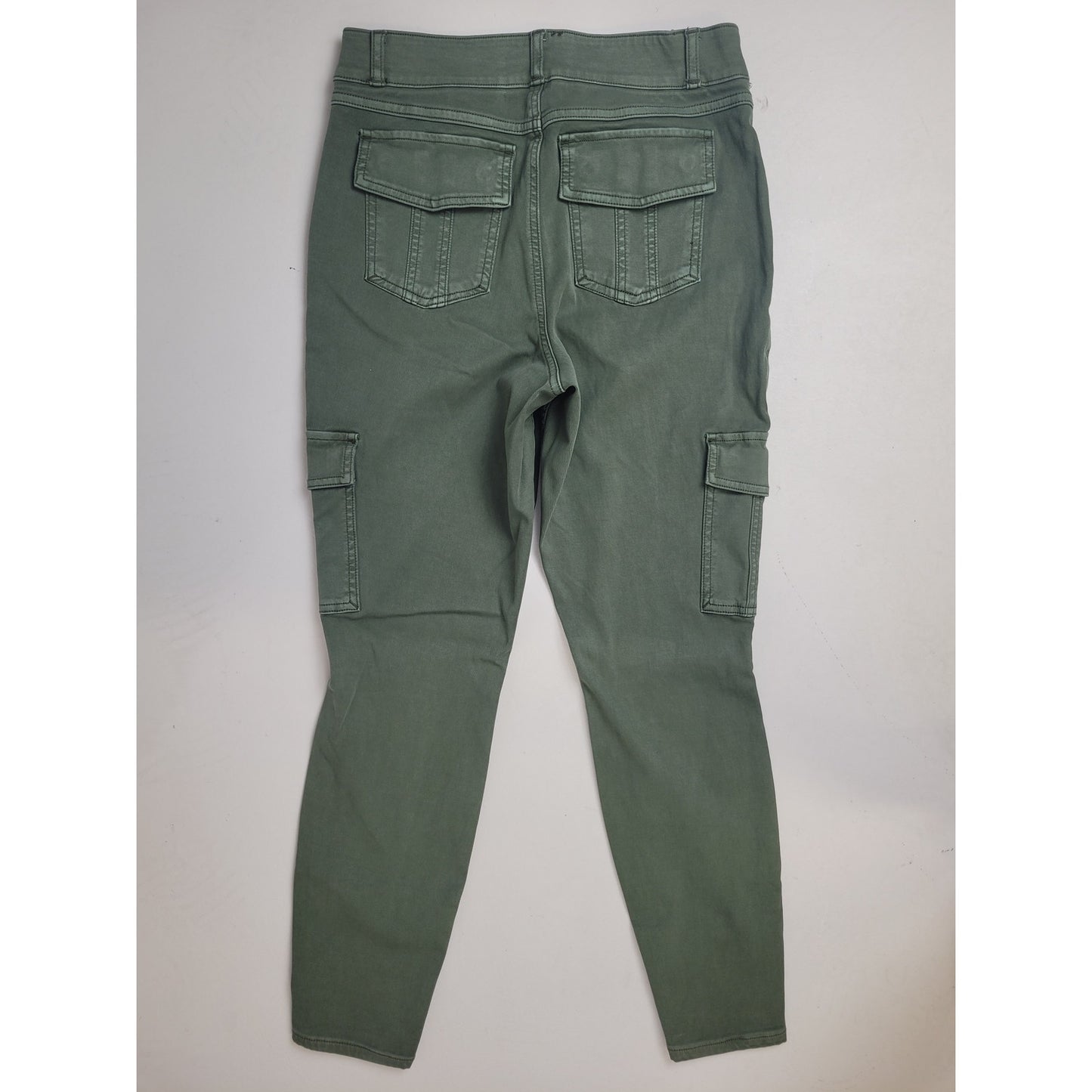 Spanx Stretch Twill Ankle Cargo Pant in Soft Sage Sz L Retail $128