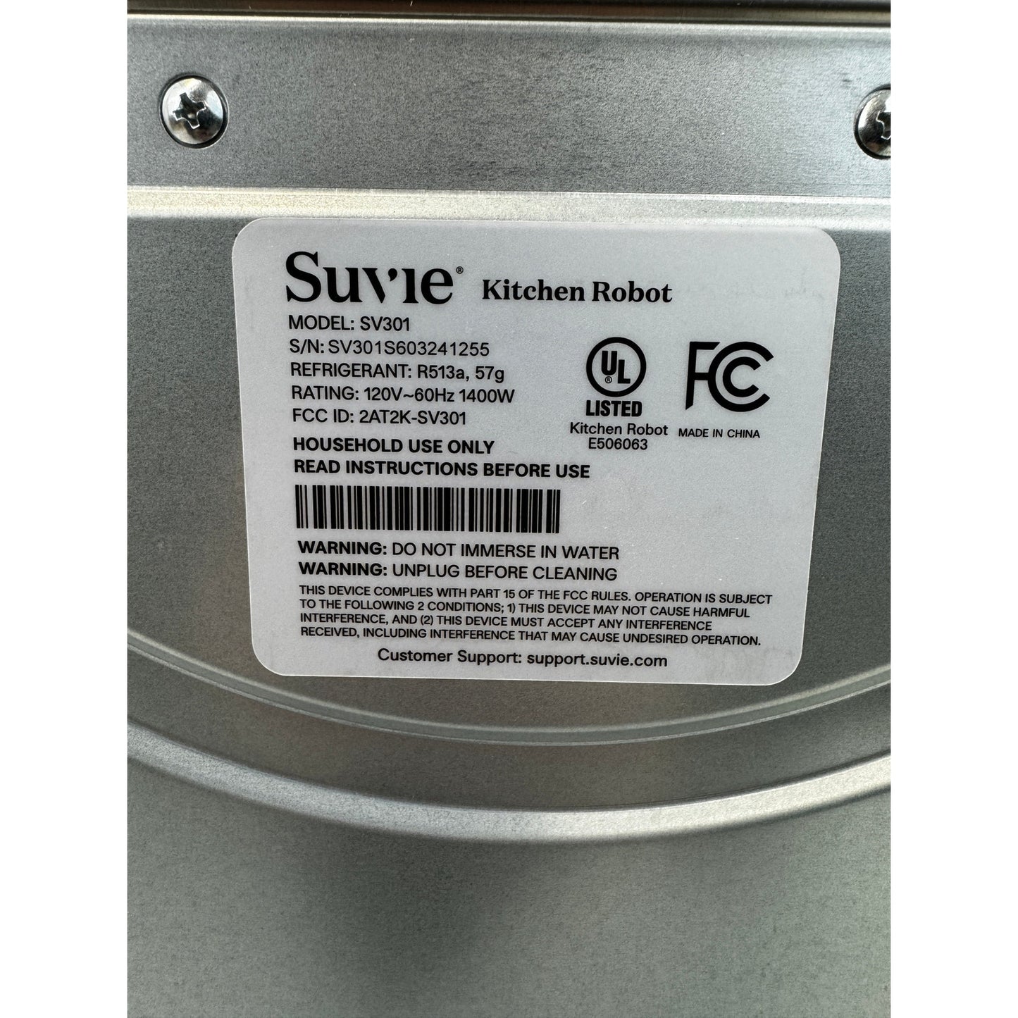 Suvie Gourmet Kitchen Robot SV301 Smart Applicance Cooker & Refrigerator