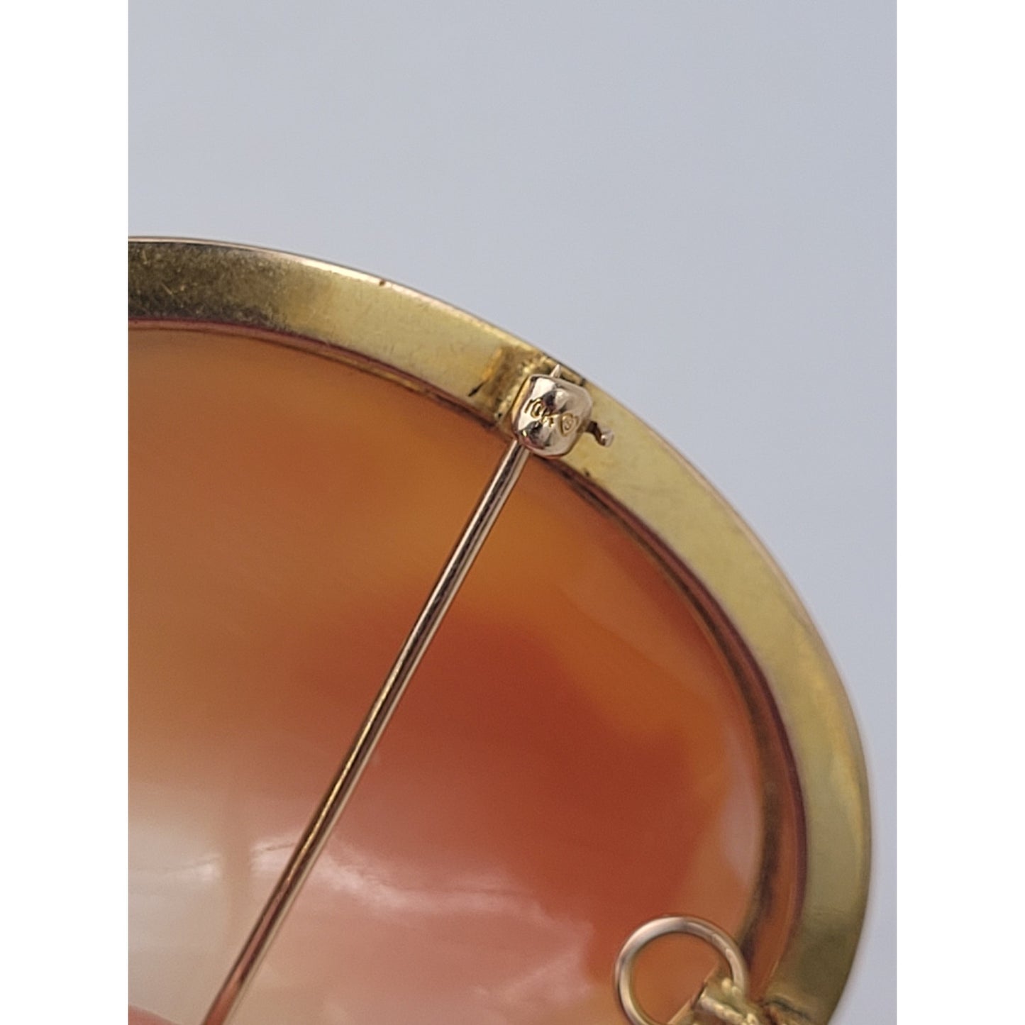 Antique Cameo Brooch Pendant 10K Yellow Gold Gorgeous Goddess Carved Shell Large