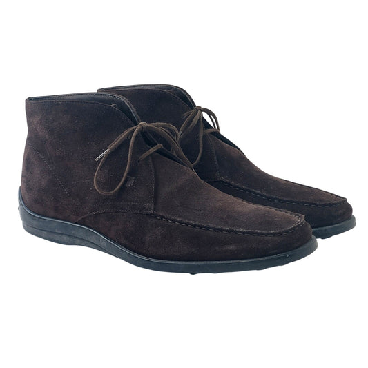 TOD'S Brown Leather Suede Chukka Boots Men's Sz UK 10/US 11 EUC