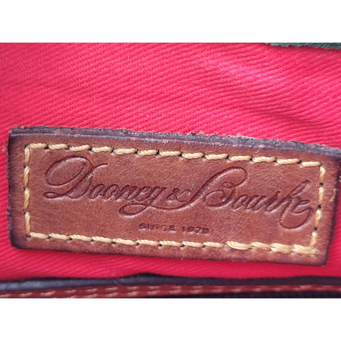 Dooney & Bourke Pebble Grain Crossbody Bag in Caramel w Tassel Accent