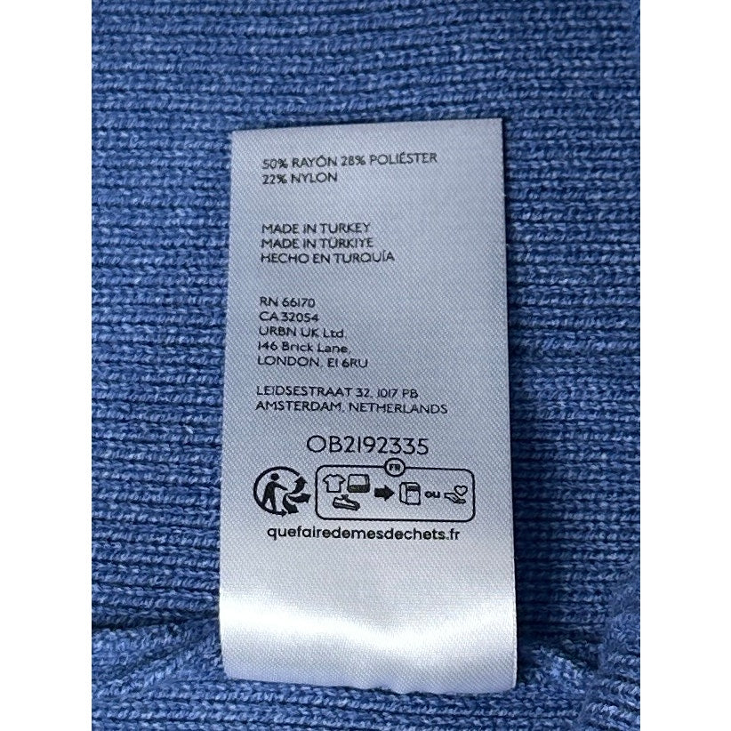 Maeve by Anthropologie Blue Knit Side-Stripe Track Pants Women's Sz S