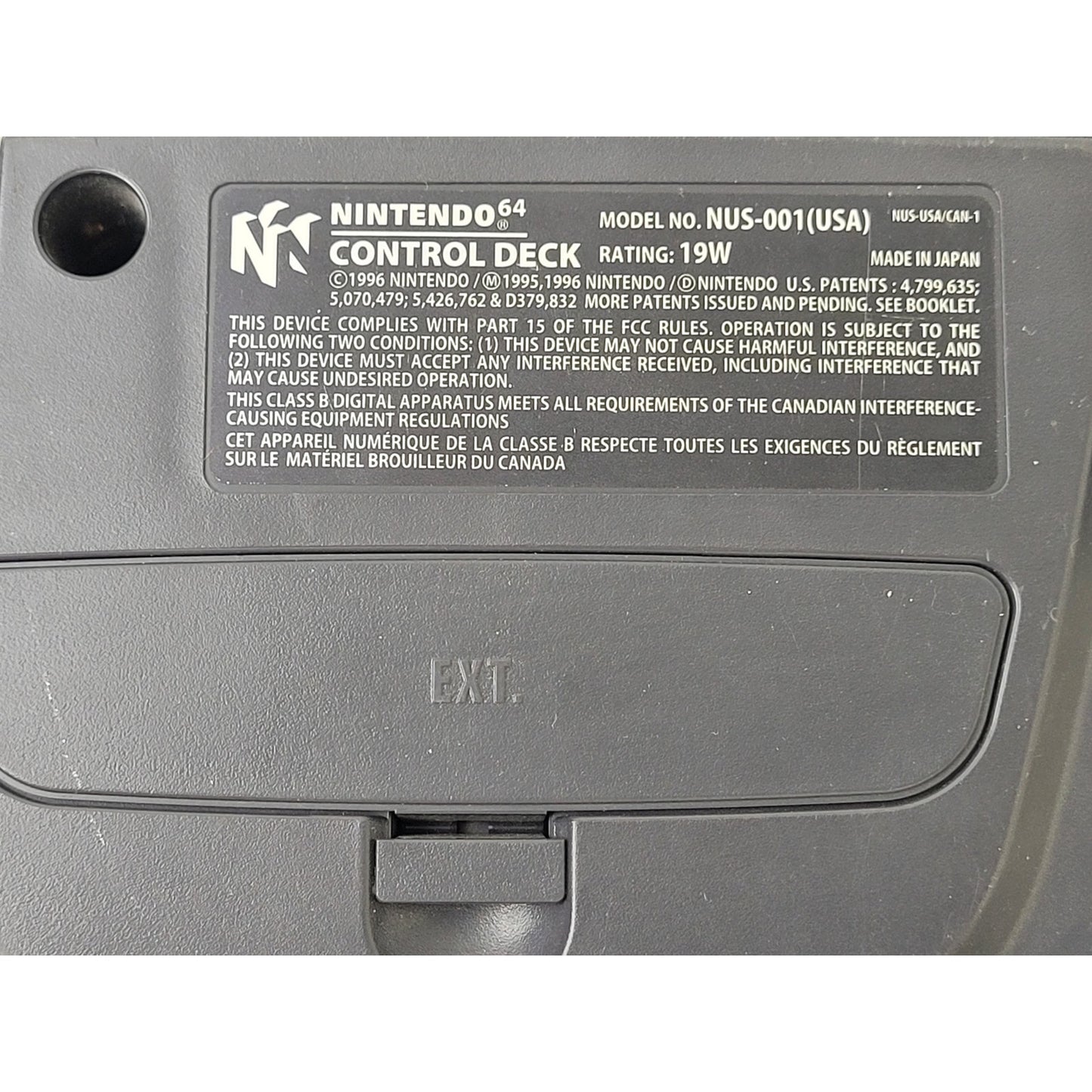 Nintendo 64 NUS-001 Console Bundle w 2 Controllers, 2 Rumble Packs, & Cables