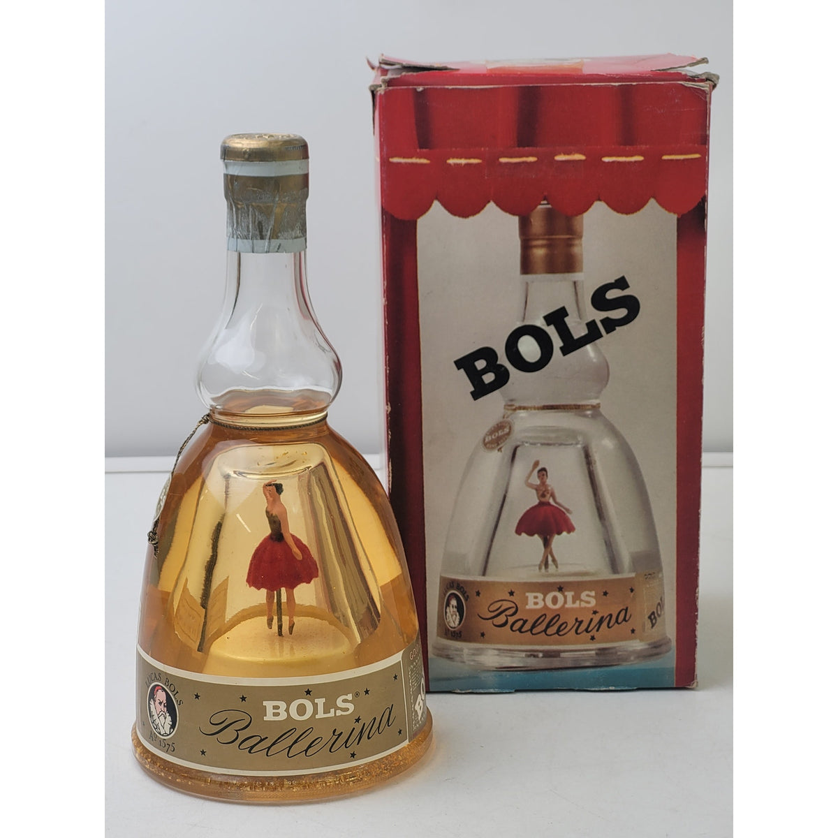 Vintage 1960s Bols Ballerina Musical Liqueur Bottle & Presentation Box