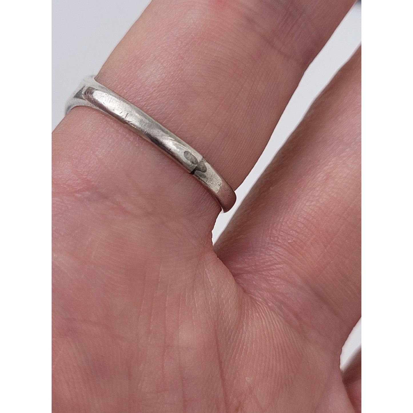 Navajo Sterling Silver Turquoise Ring - Size 8 1/4 - 5.12 grams