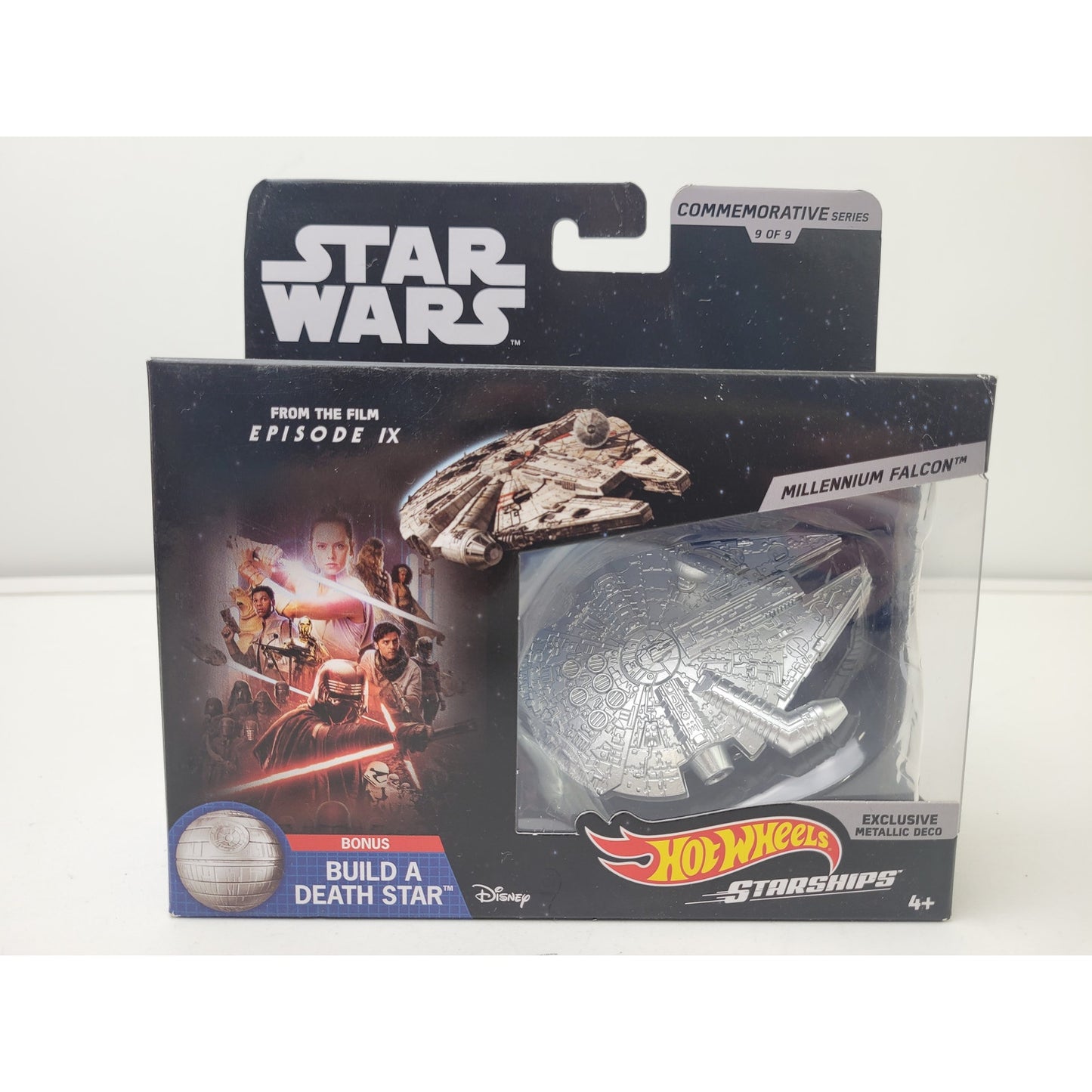 Hot Wheels Star Wars Commemorative Silver Series Set of 9 Diecast Starships NIP