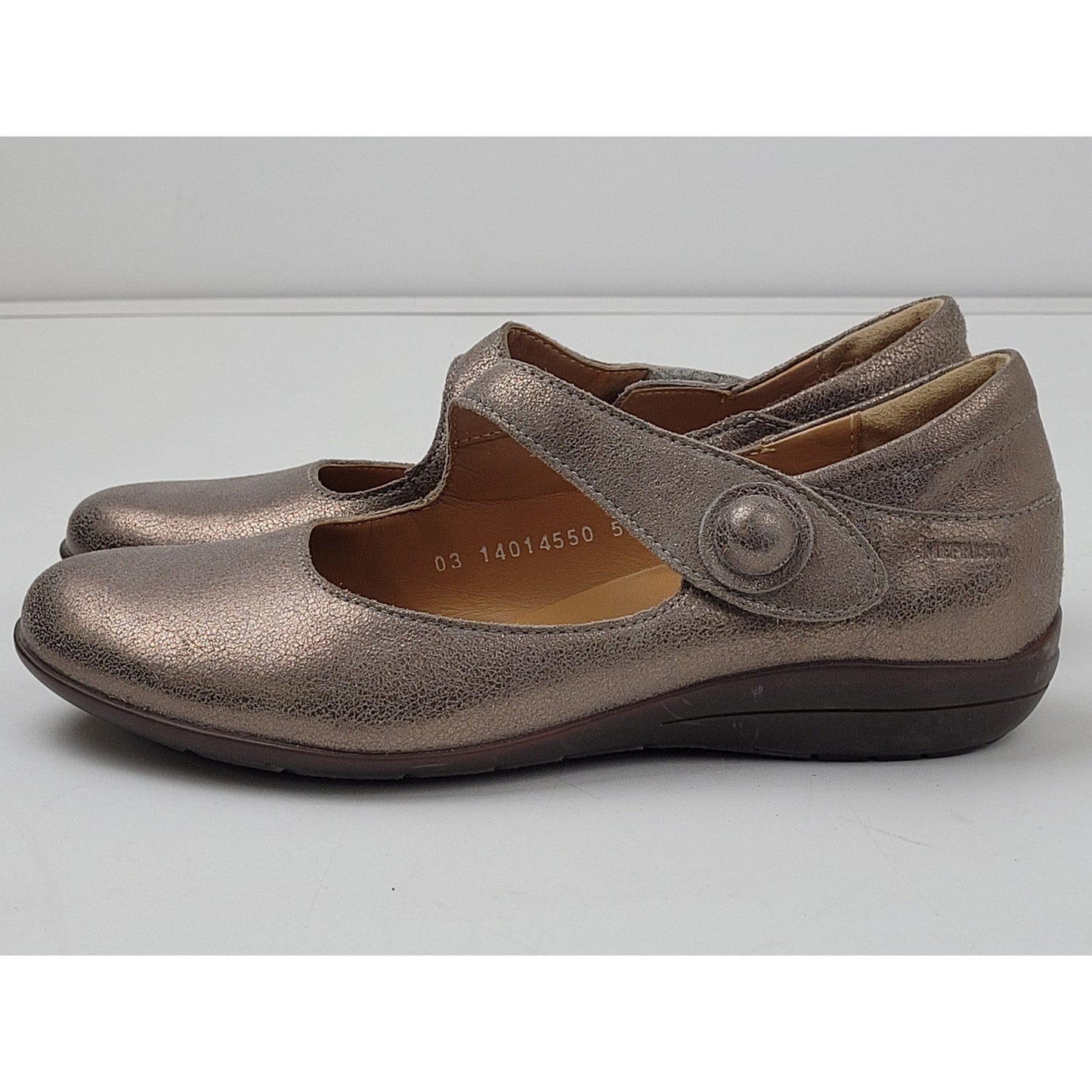 Mephisto Women’s Odalys Air-Jet Silver Mary Jane Shoes Size 6.5