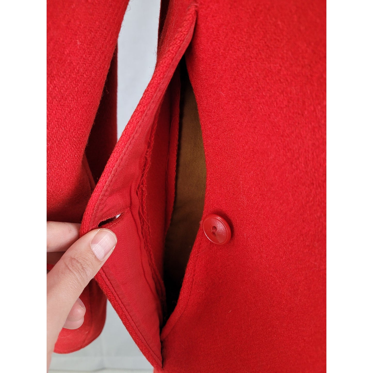 1940-50s Woolrich Red Wool Hunting Jacket Men's Sz 38 (M)