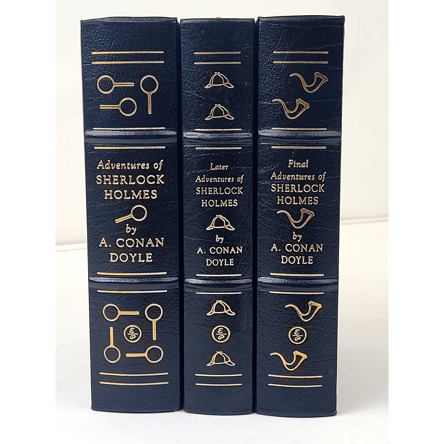 The Adventures of Sherlock Holmes - Easton Press - 3 Volume Set - Like New
