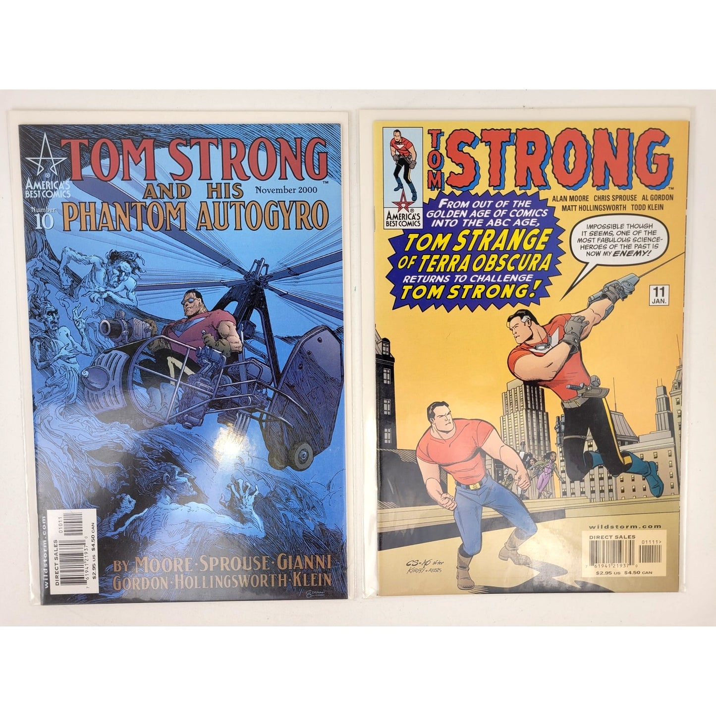 VTG Tom Strong Comic Books #1-36 Complete Set - Autographed by Sprouse & Adams