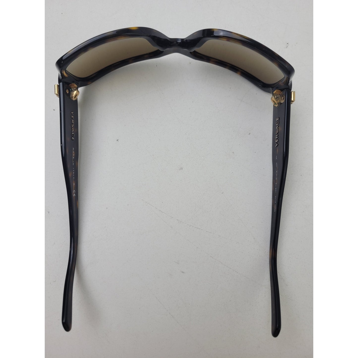 Versace Sunglasses Model #4170 Gold Temple Accent Narrow Frames | Made in Italy